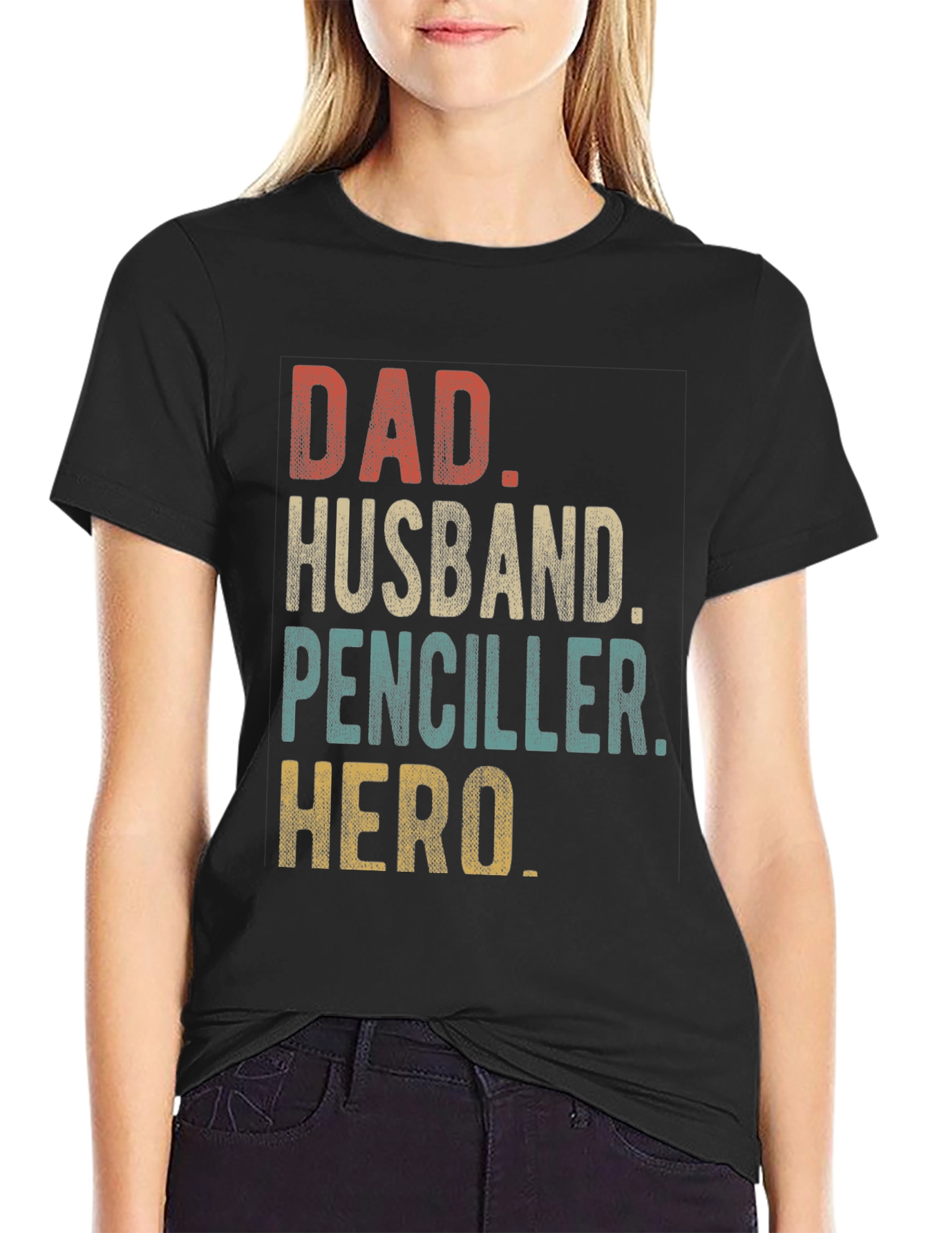Dad Husband Penciller Hero T-Shirt