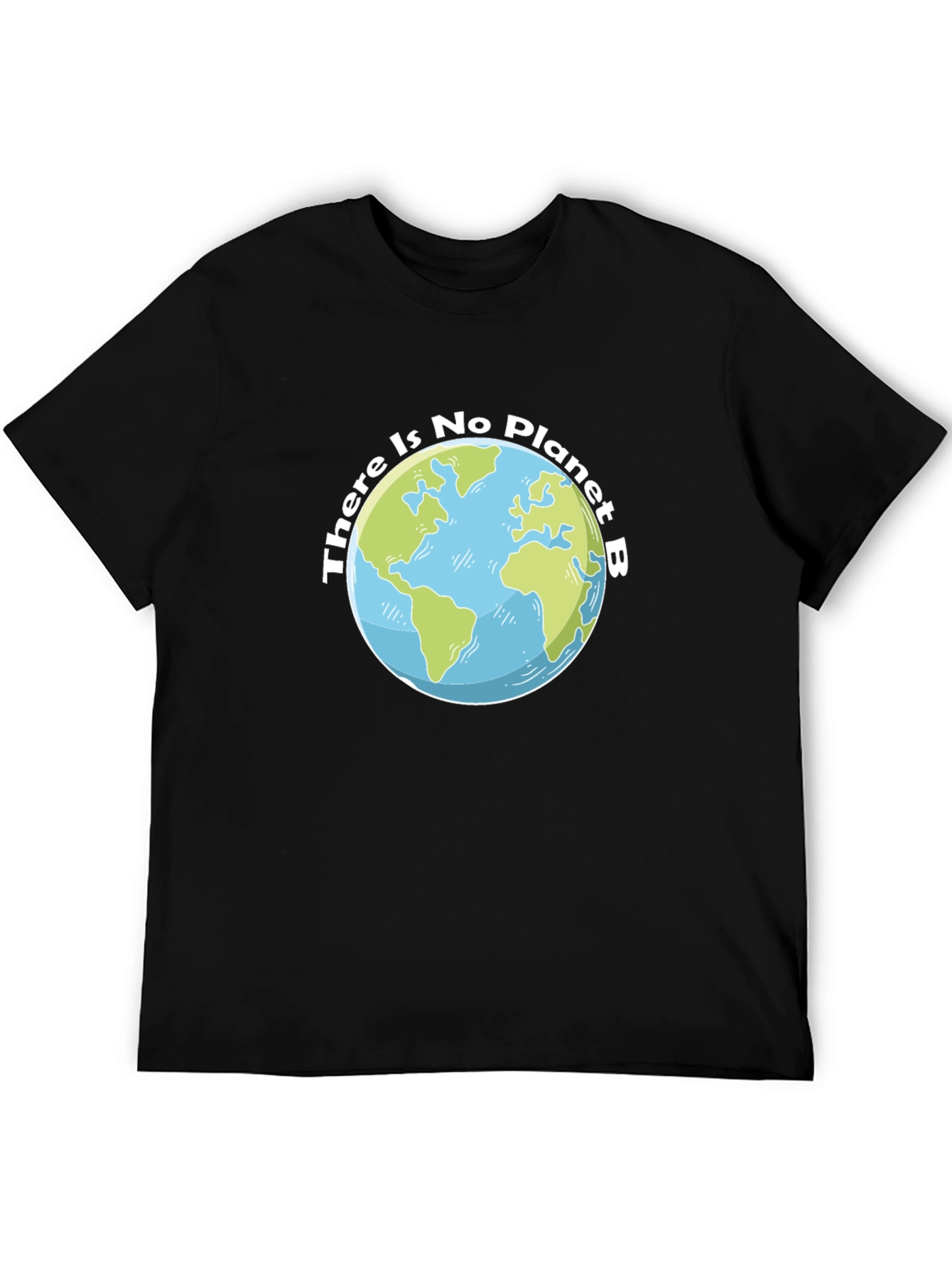 No Planet B Earth Graphic Tee - Black Cotton