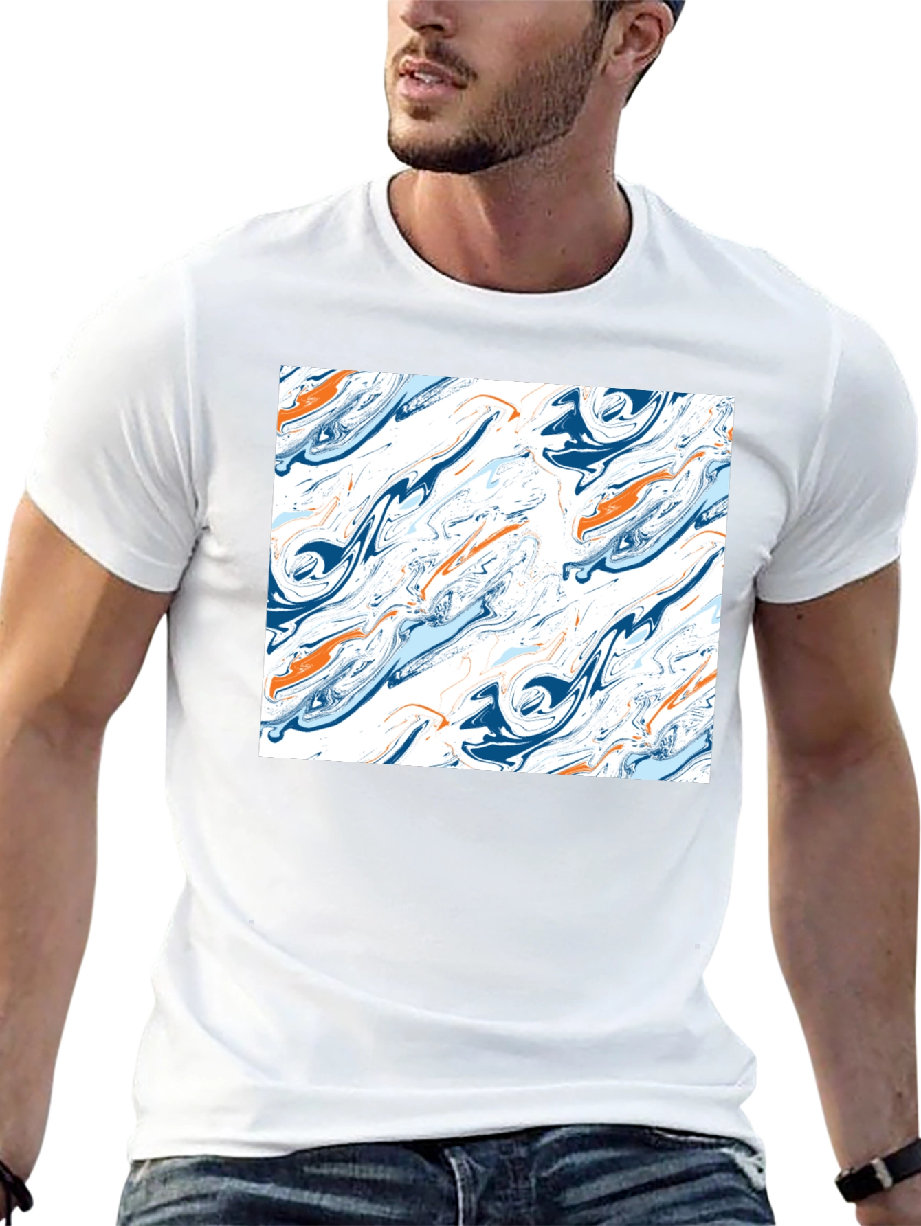 Abstract Swirl T-Shirt - Unique Graphic Tee