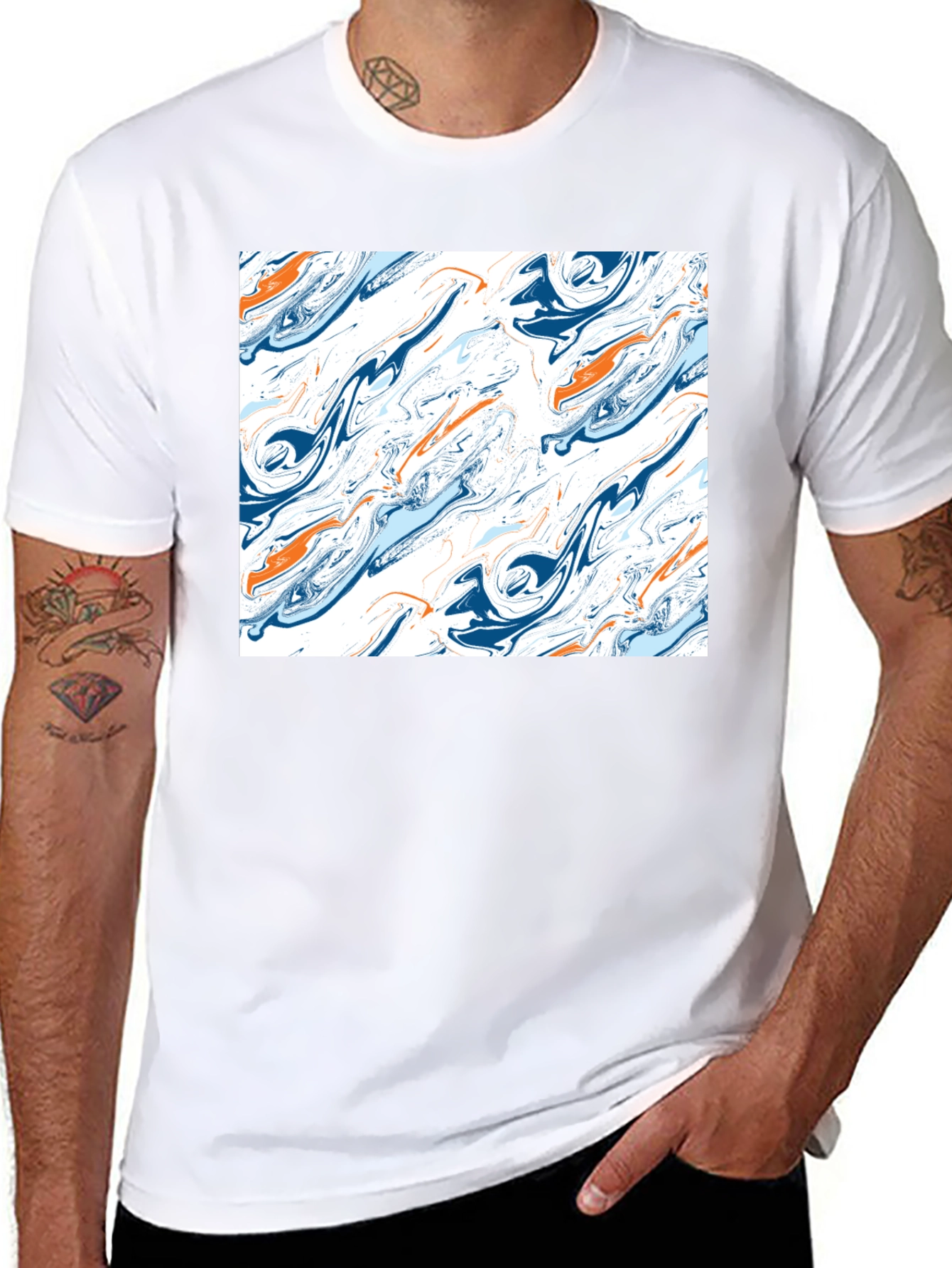 Abstract Swirl T-Shirt - Unique Graphic Tee