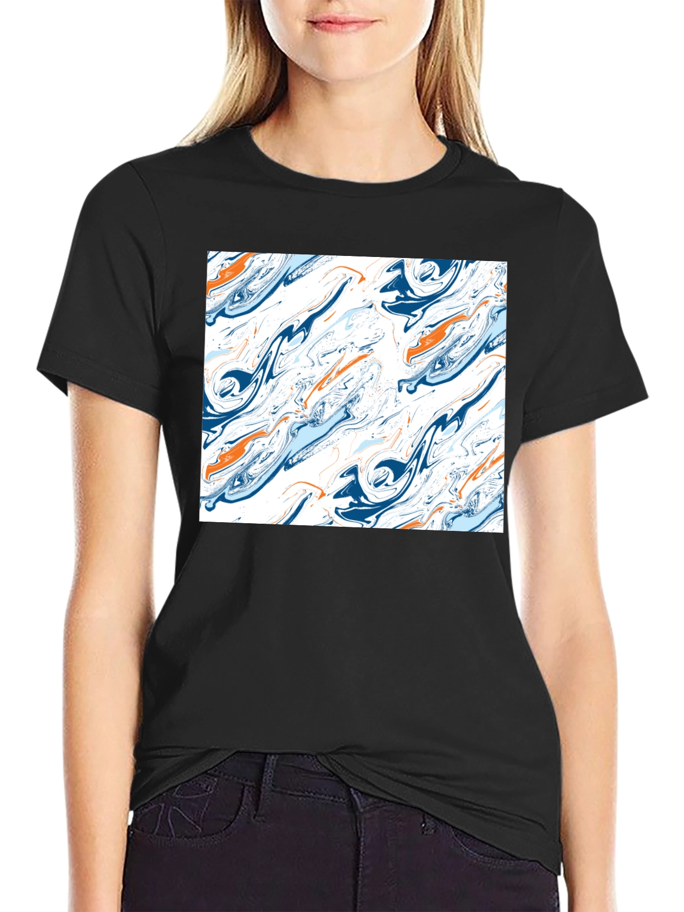 Abstract Swirl T-Shirt - Unique Graphic Tee
