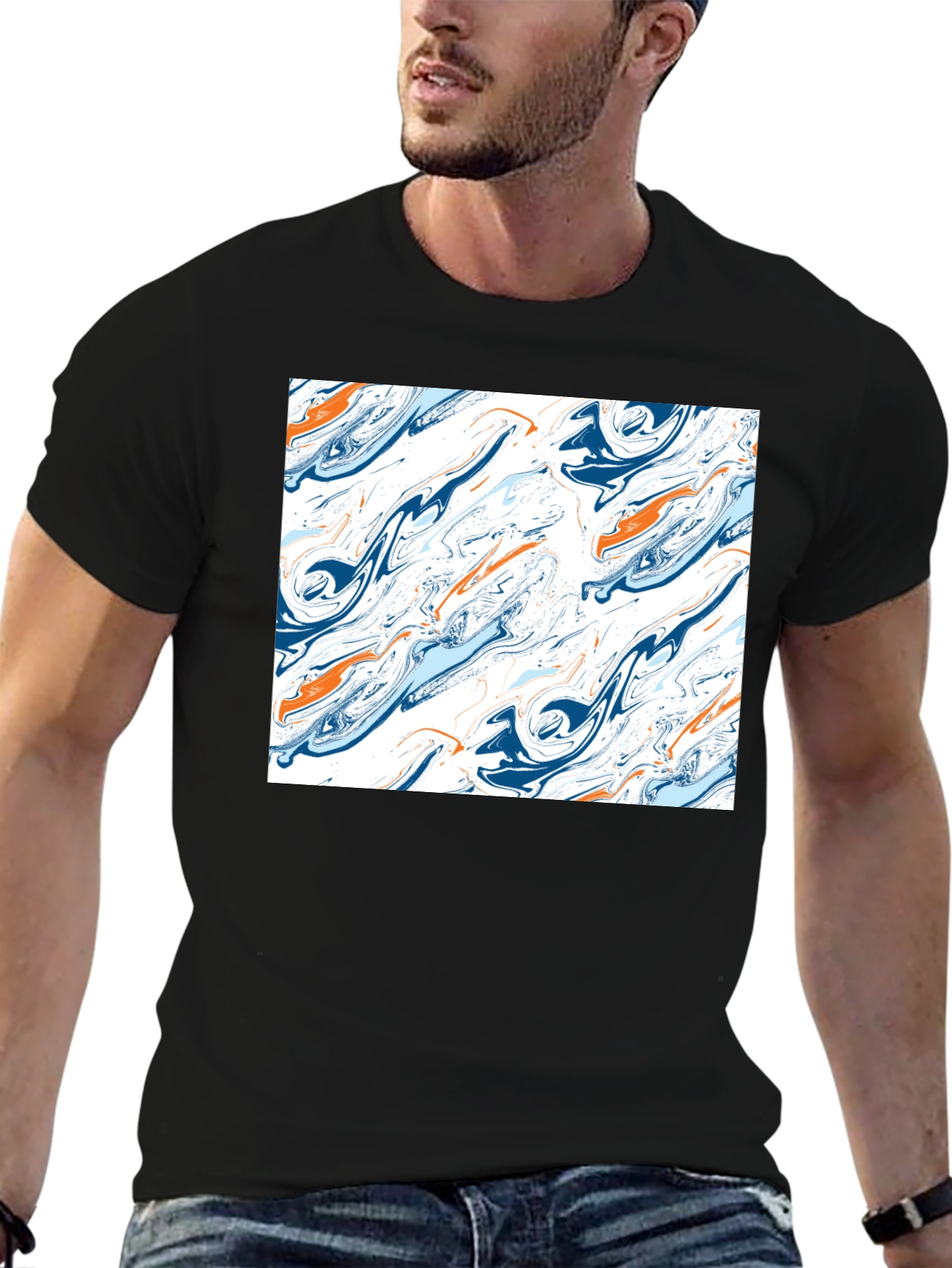 Abstract Swirl T-Shirt - Unique Graphic Tee