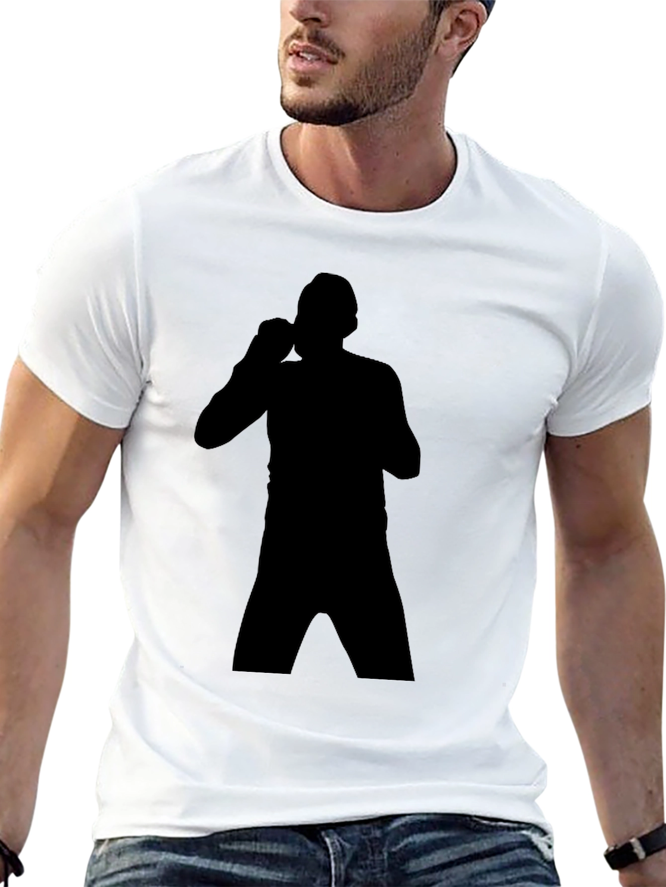 Boxer Silhouette Black T-Shirt
