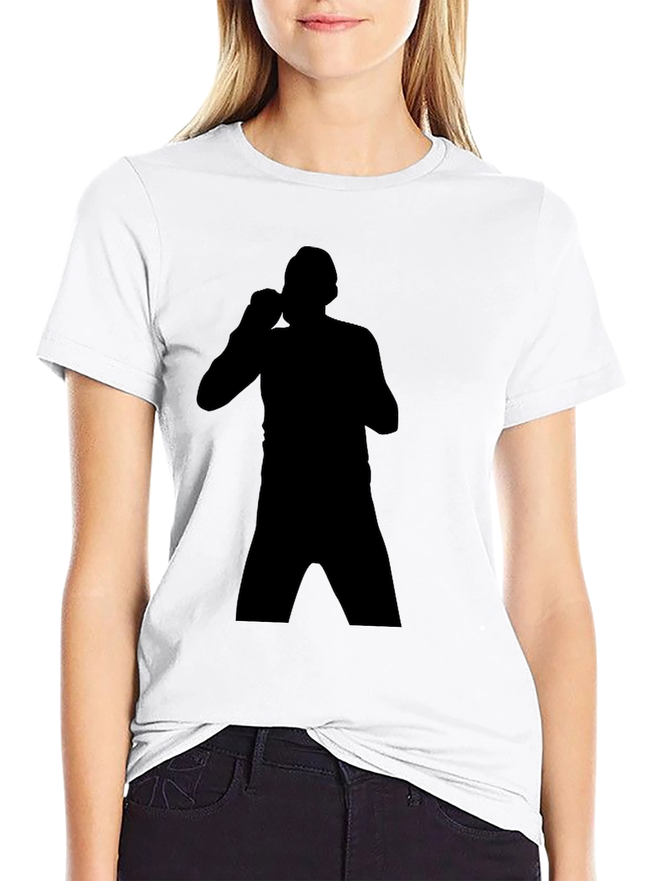 Boxer Silhouette Black T-Shirt