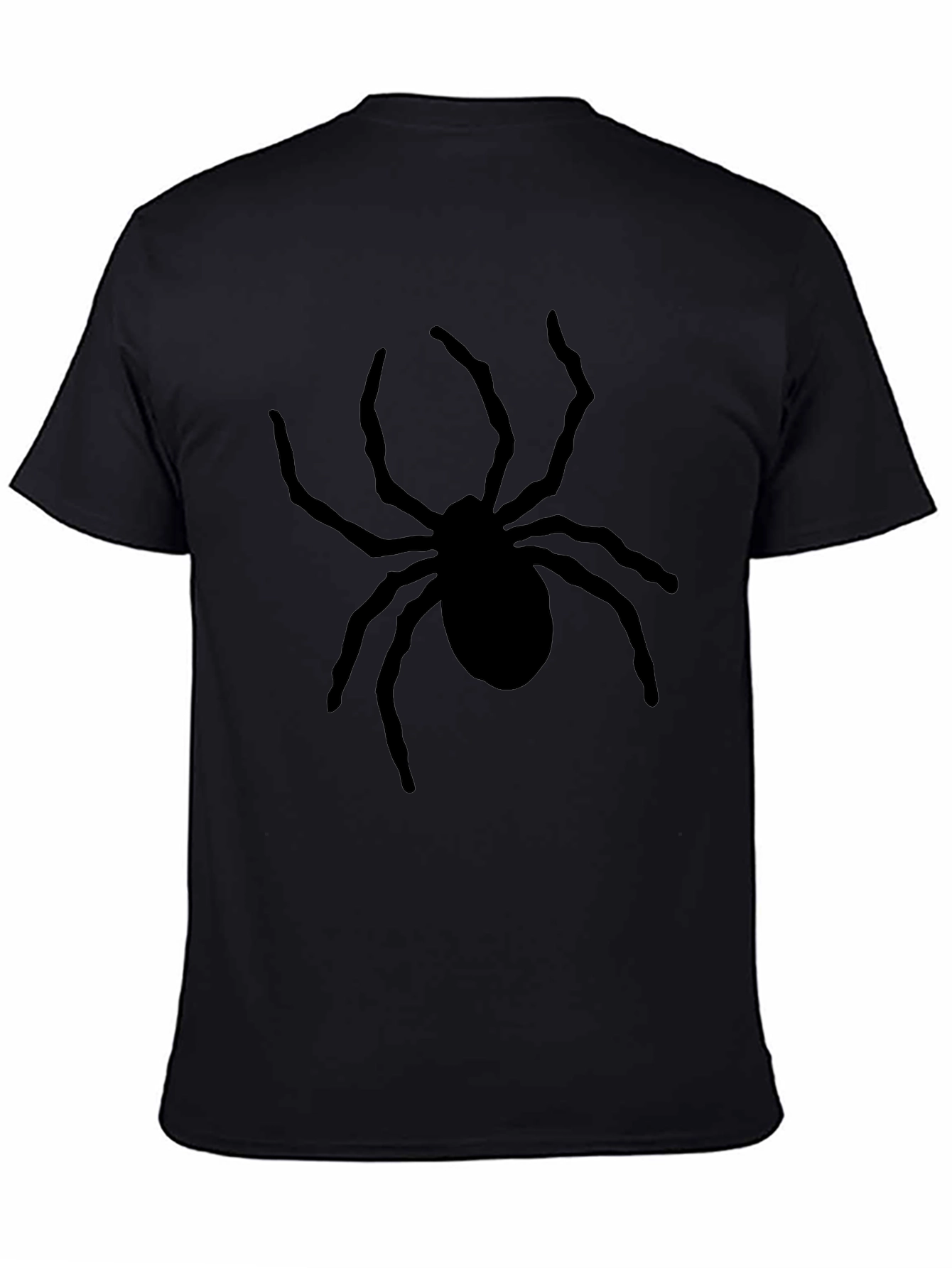Spider Graphic Print Black T-Shirt