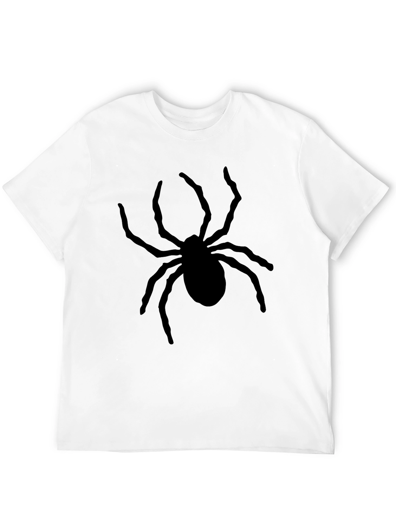Spider Graphic Print Black T-Shirt