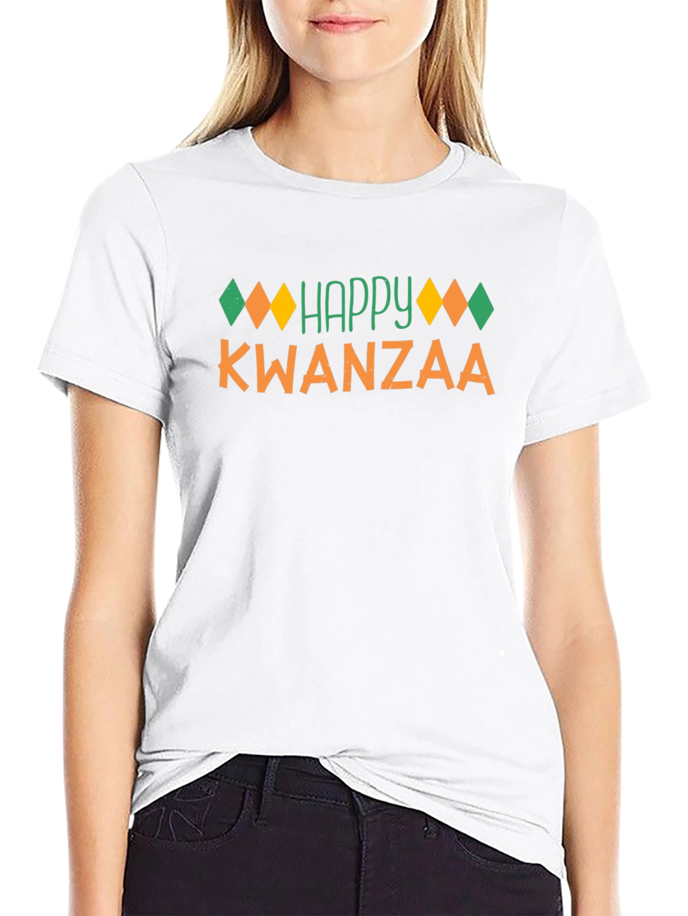 Happy Kwanzaa Black T-Shirt Festive Holiday Tee