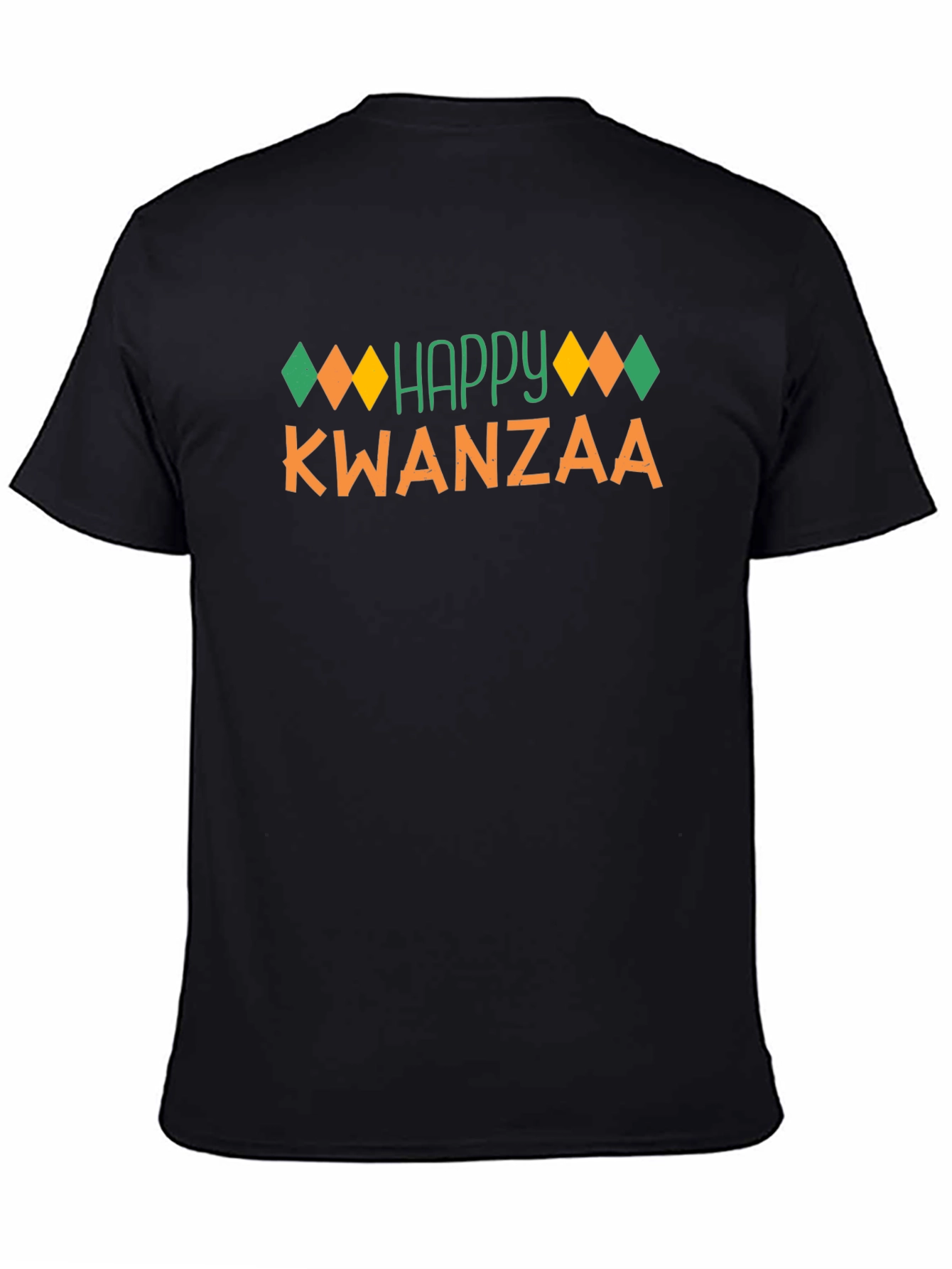Happy Kwanzaa Black T-Shirt Festive Holiday Tee