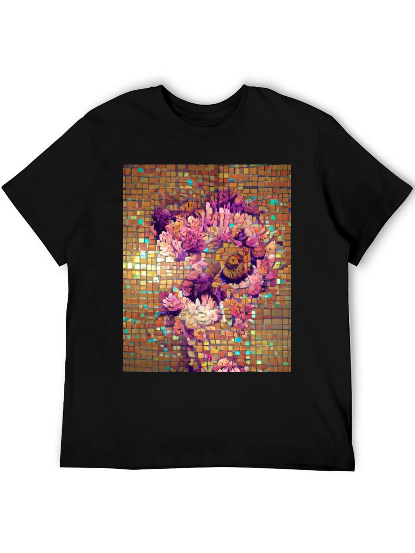 Floral Mosaic Graphic T-Shirt