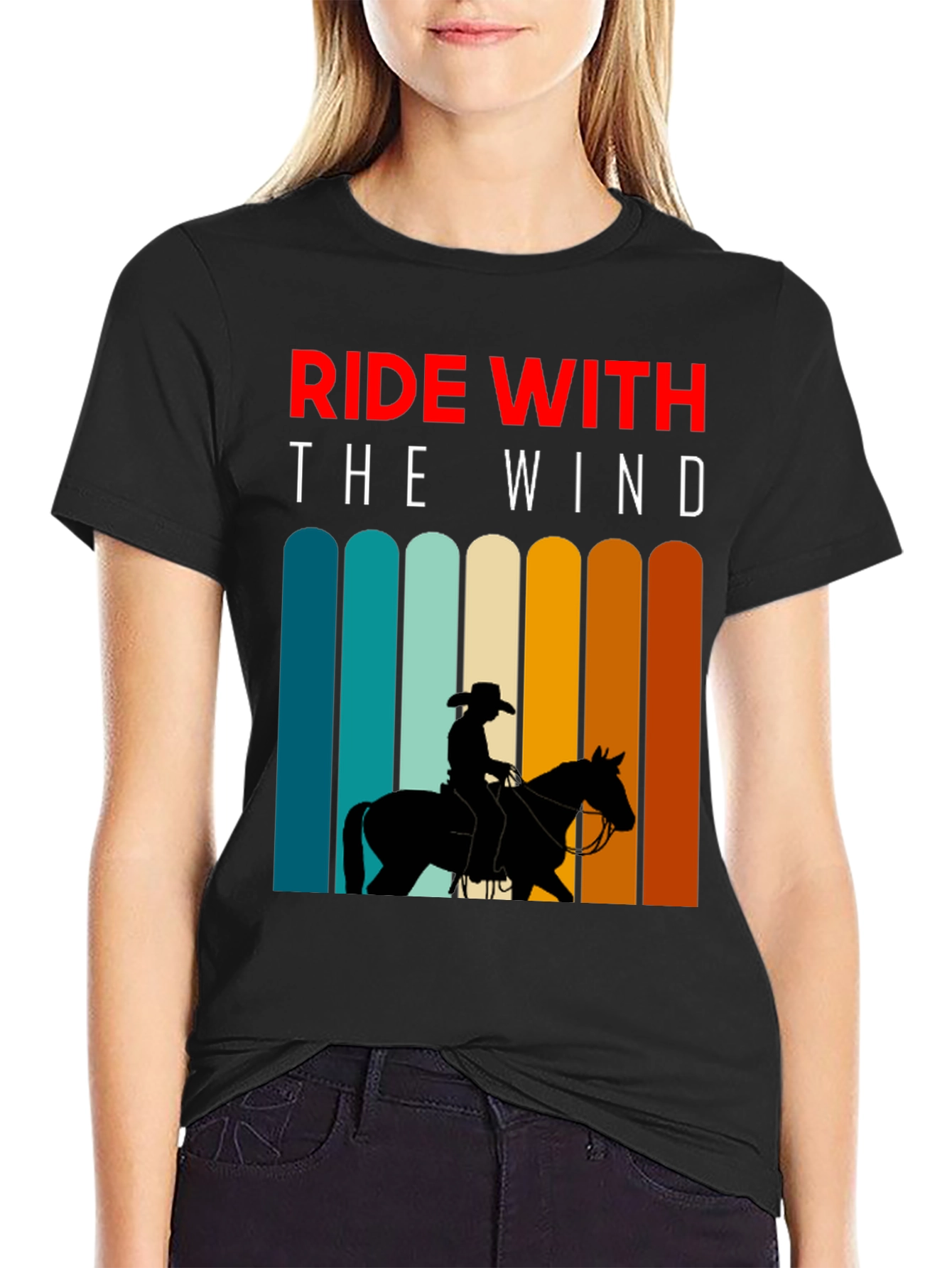 Ride with the Wind Tee - Equestrian Style