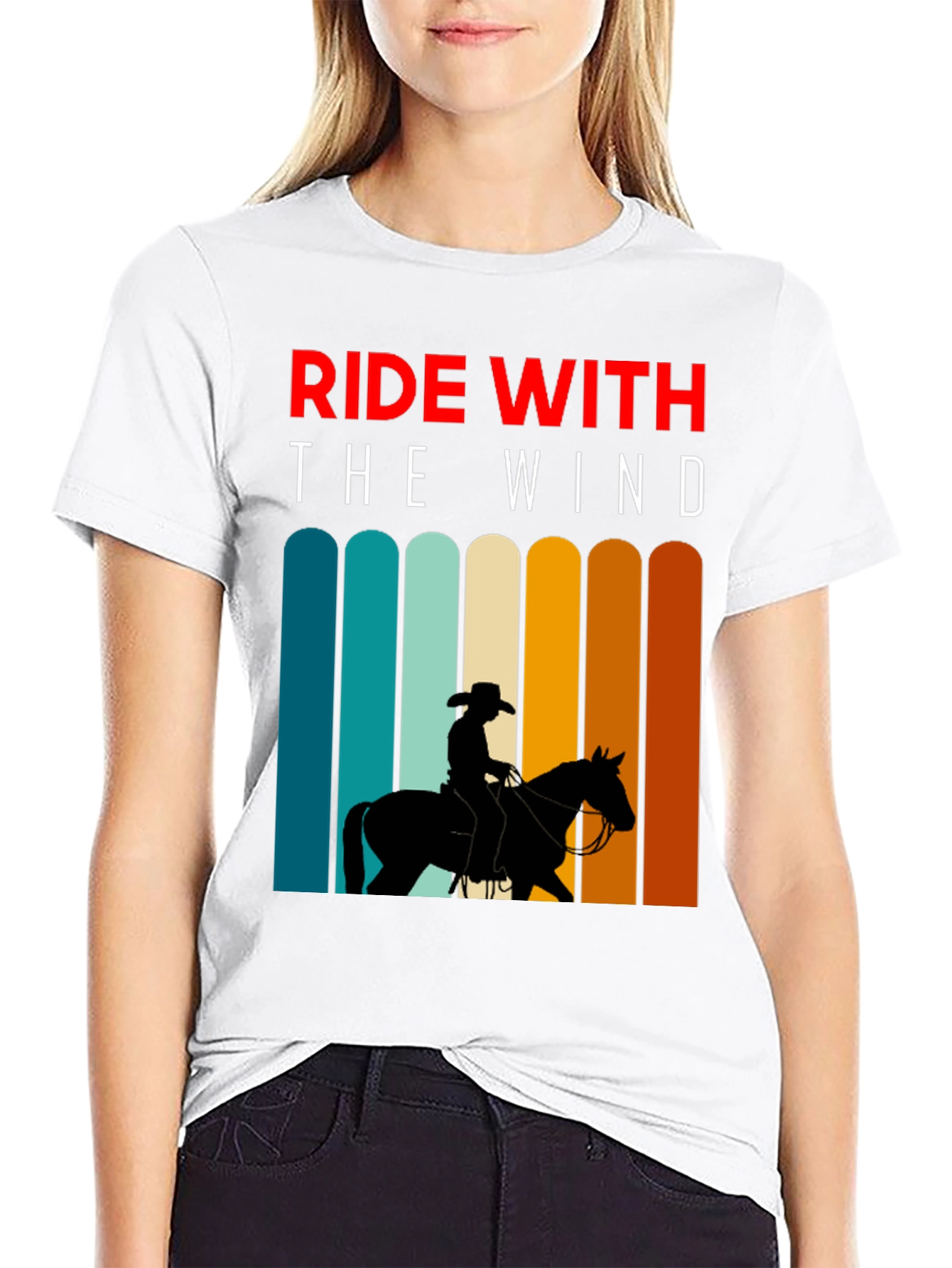 Ride with the Wind Tee - Equestrian Style