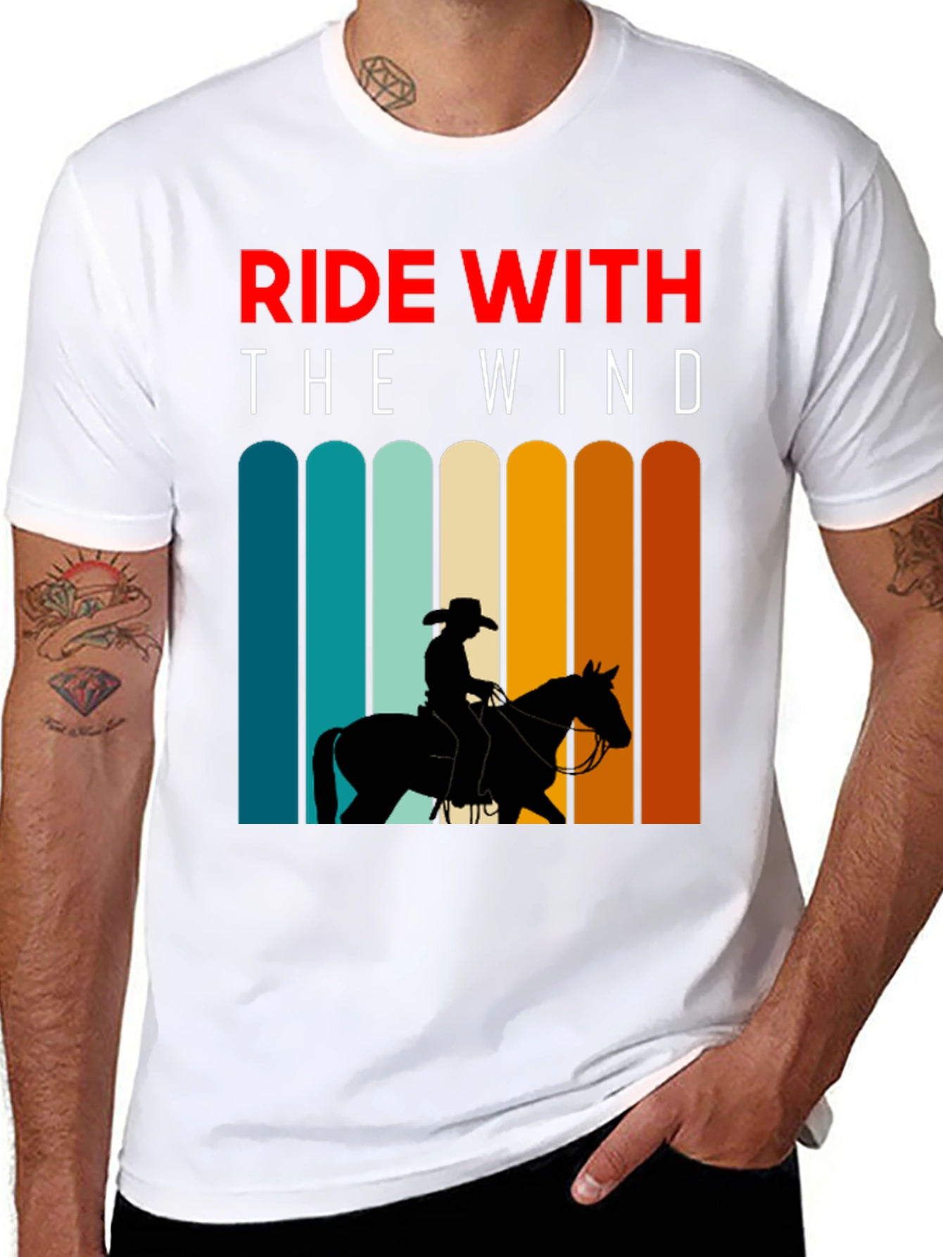 Ride with the Wind Tee - Equestrian Style
