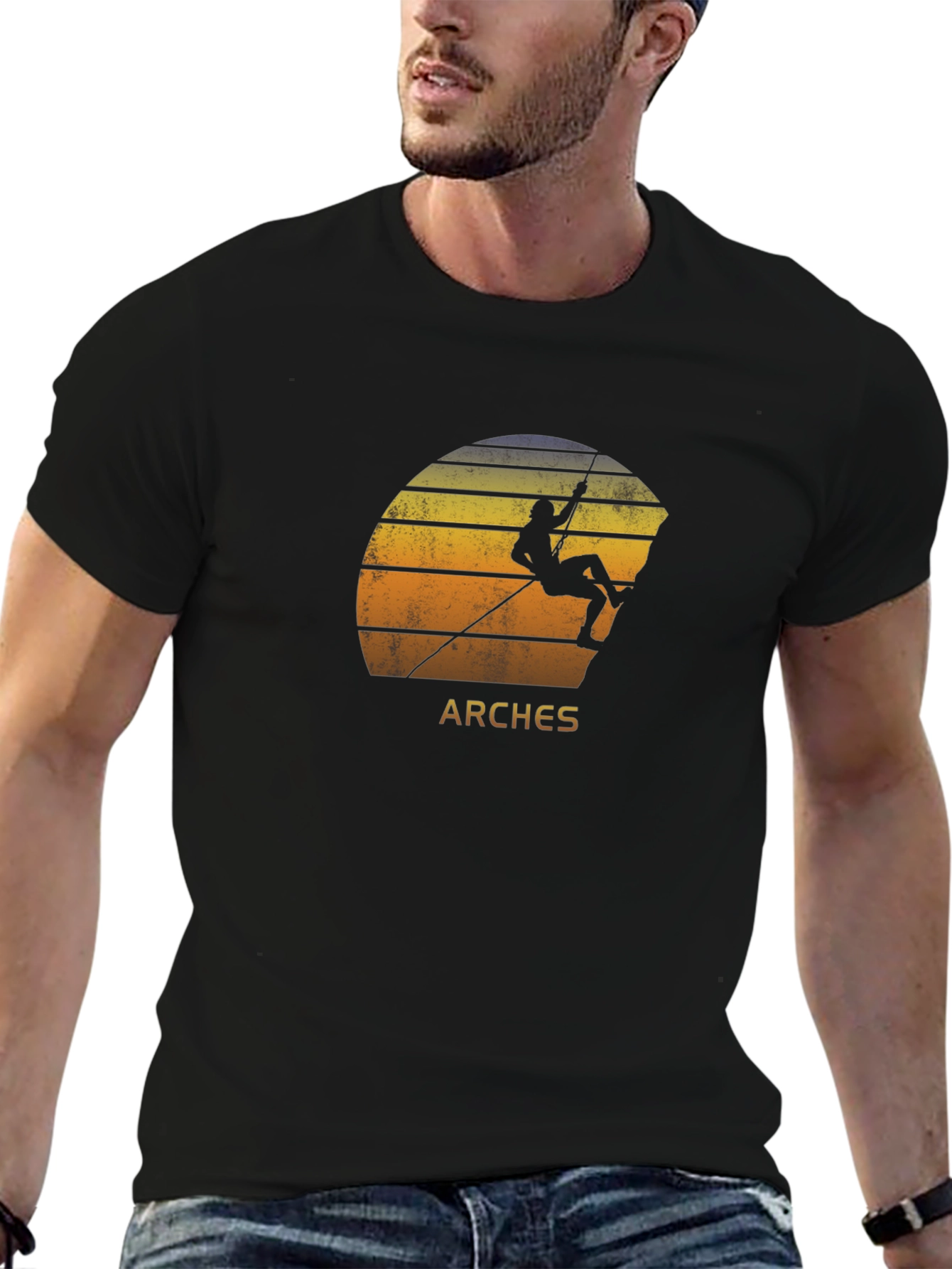 Arches Climbing T-Shirt: Retro Style