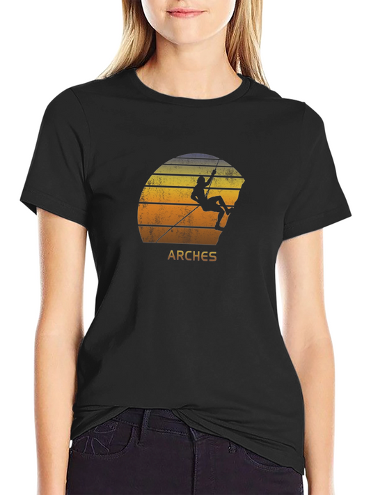 Arches Climbing T-Shirt: Retro Style