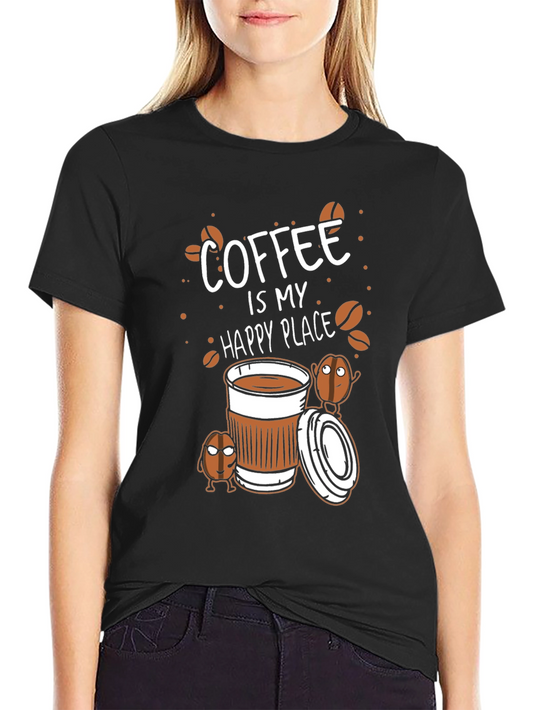 Coffee is My Happy Place Graphic T-Shirt