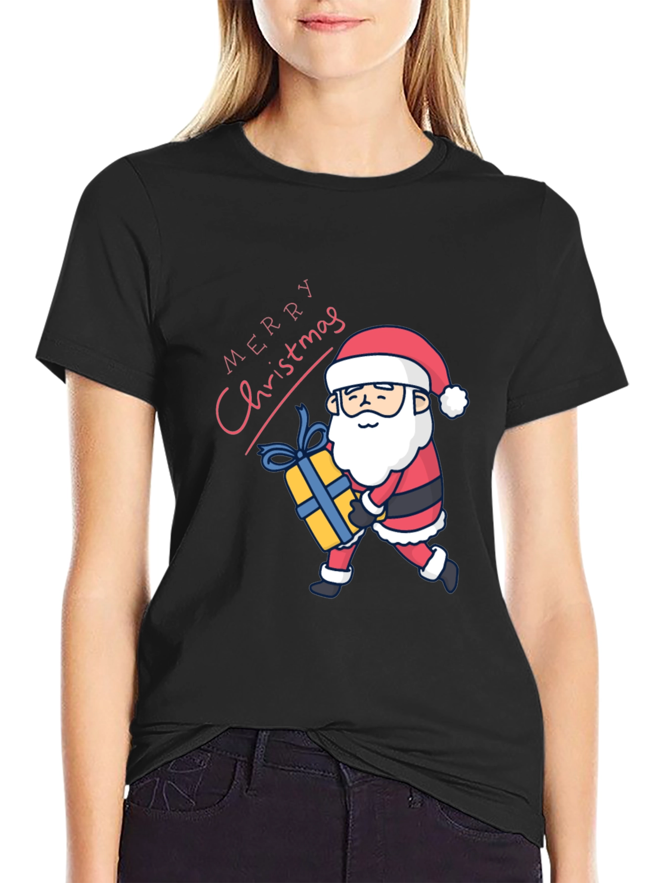 Merry Christmas Santa Graphic T-Shirt