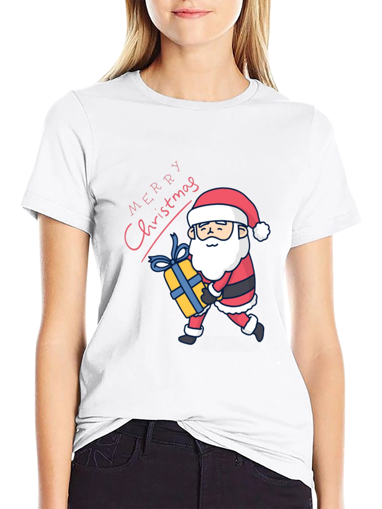 Merry Christmas Santa Graphic T-Shirt