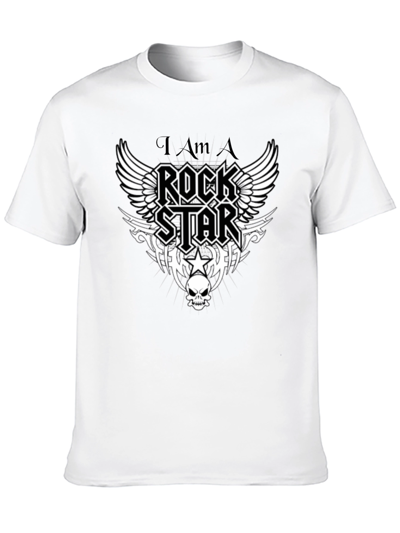 Rockstar Graphic Tee - Black Cotton T-Shirt