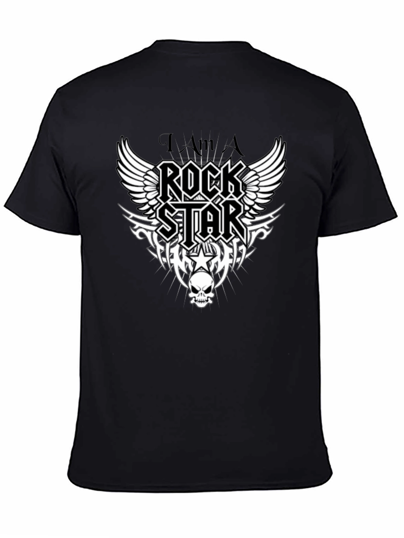 Rockstar Graphic Tee - Black Cotton T-Shirt