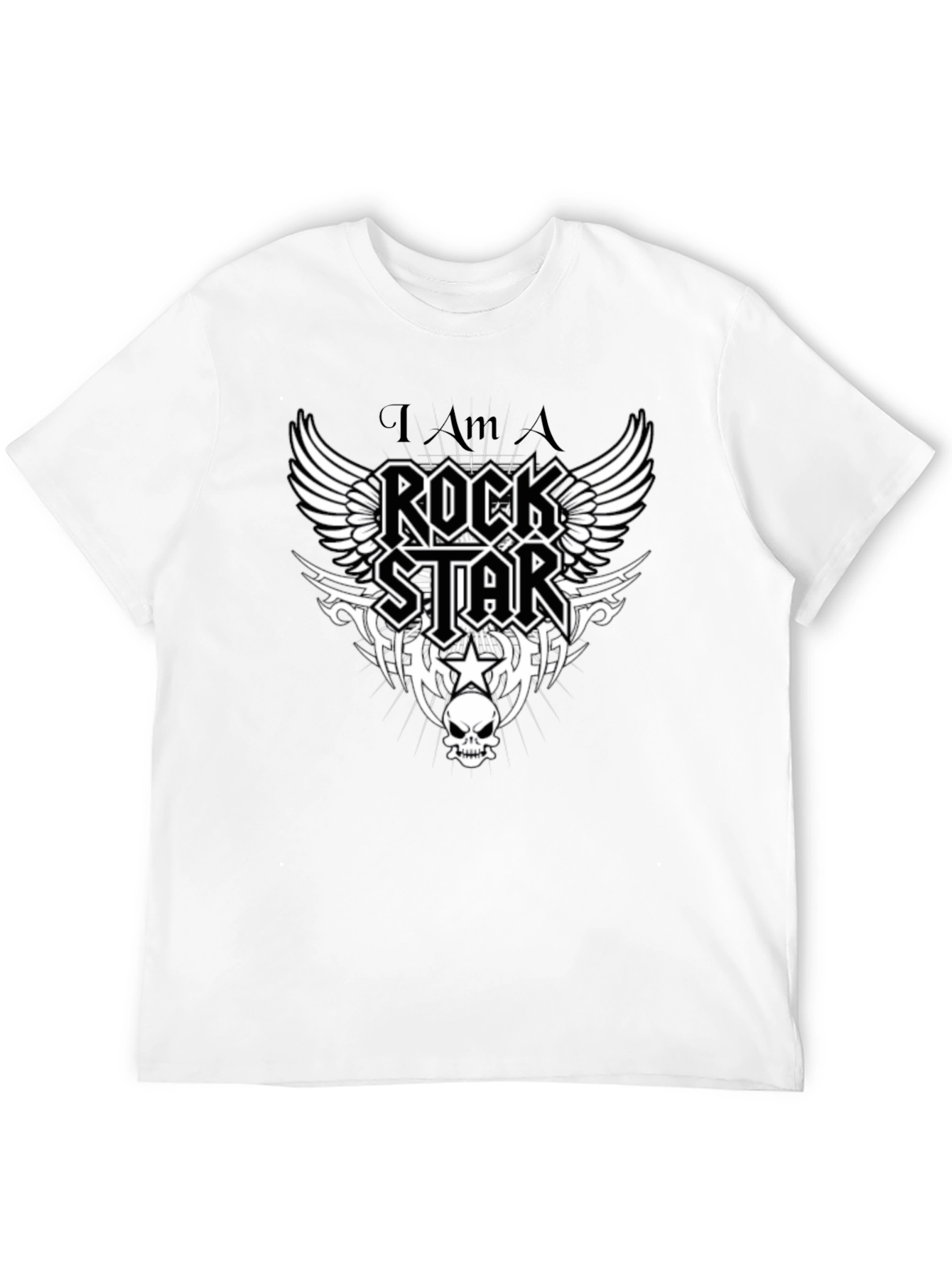 Rockstar Graphic Tee - Black Cotton T-Shirt