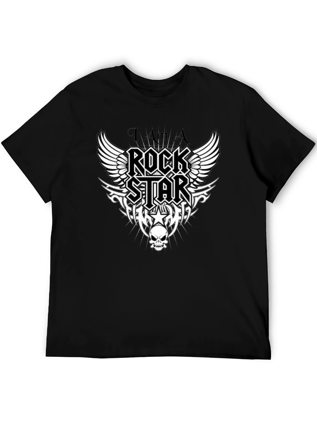 Rockstar Graphic Tee - Black Cotton T-Shirt