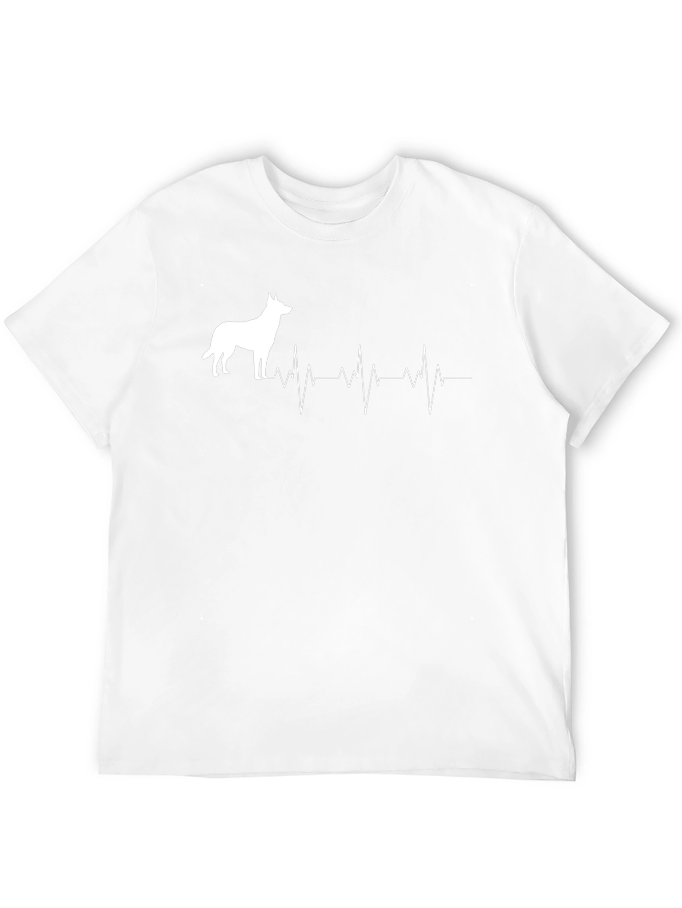 Dog Breed Heartbeat Graphic Tee - Black