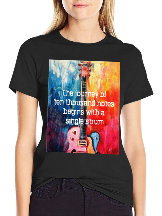 Guitar Notes T-Shirt - Music Lover Tee
