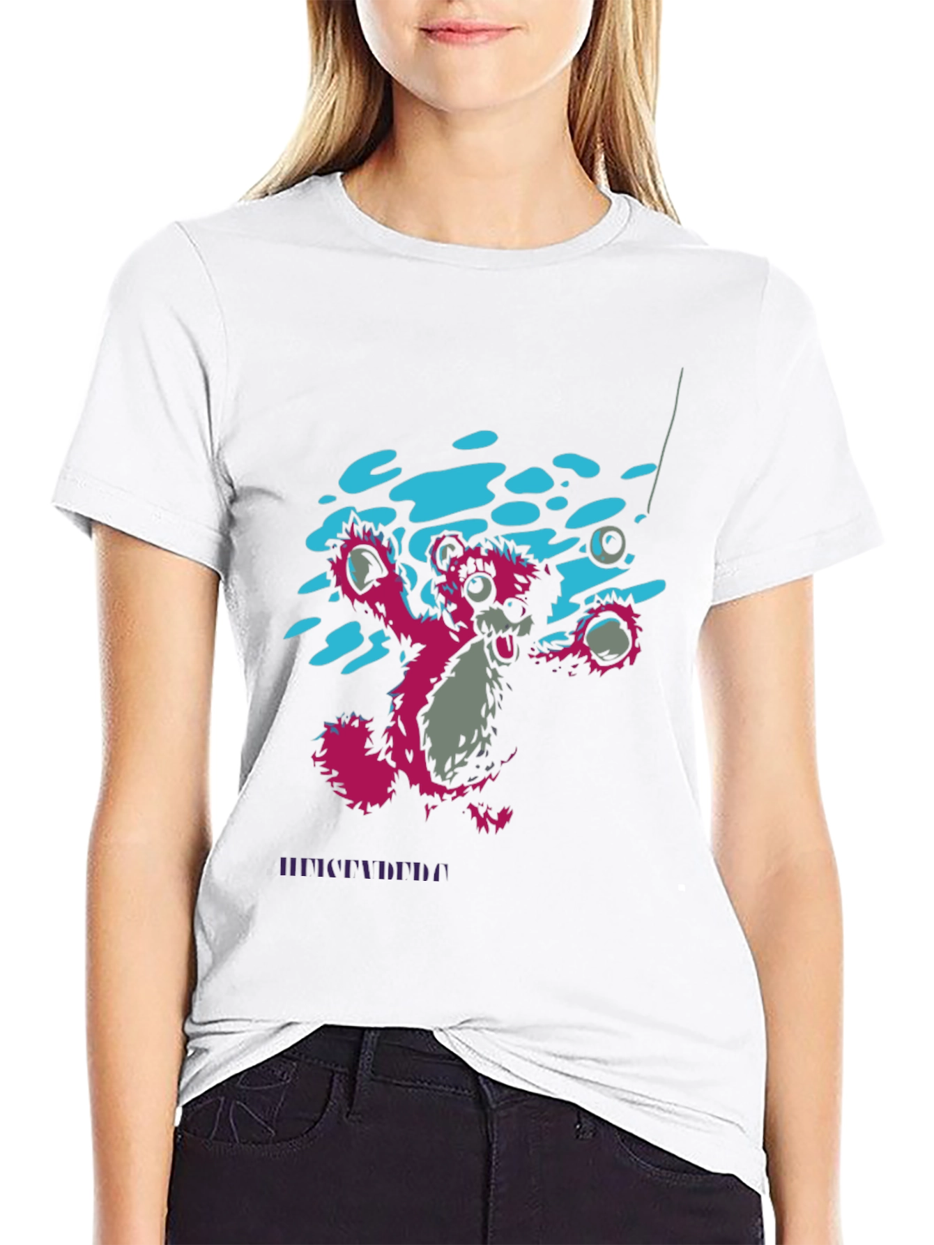 Pink Bear Graphic Tee