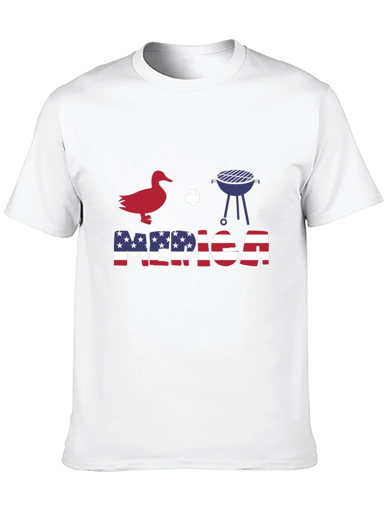 Duck Grill Merica Patriotic T-Shirt
