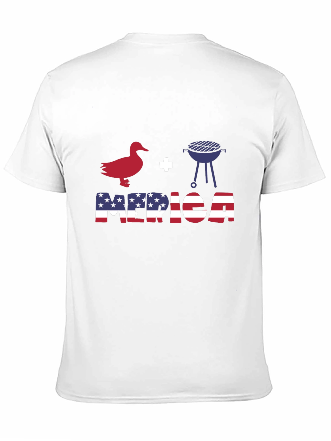 Duck Grill Merica Patriotic T-Shirt