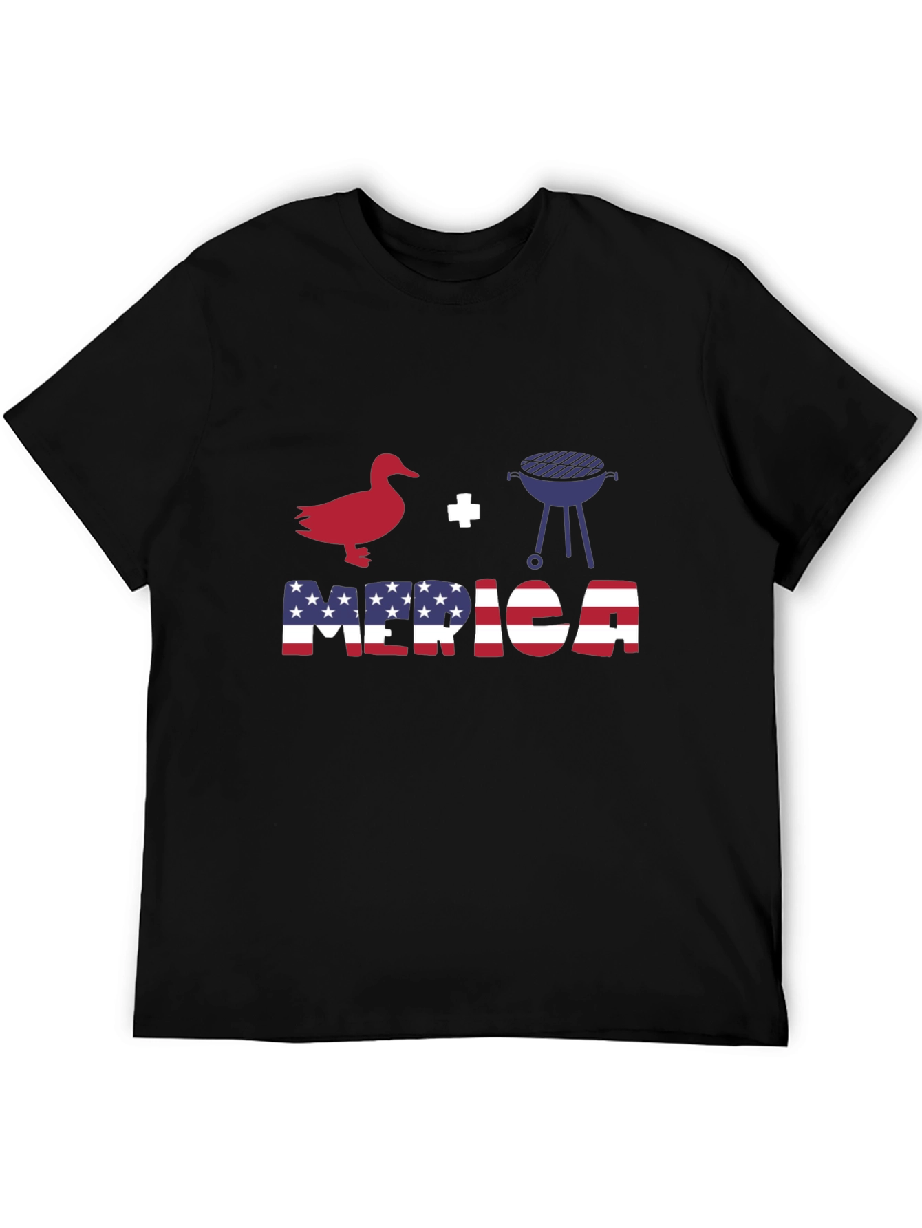 Duck Grill Merica Patriotic T-Shirt