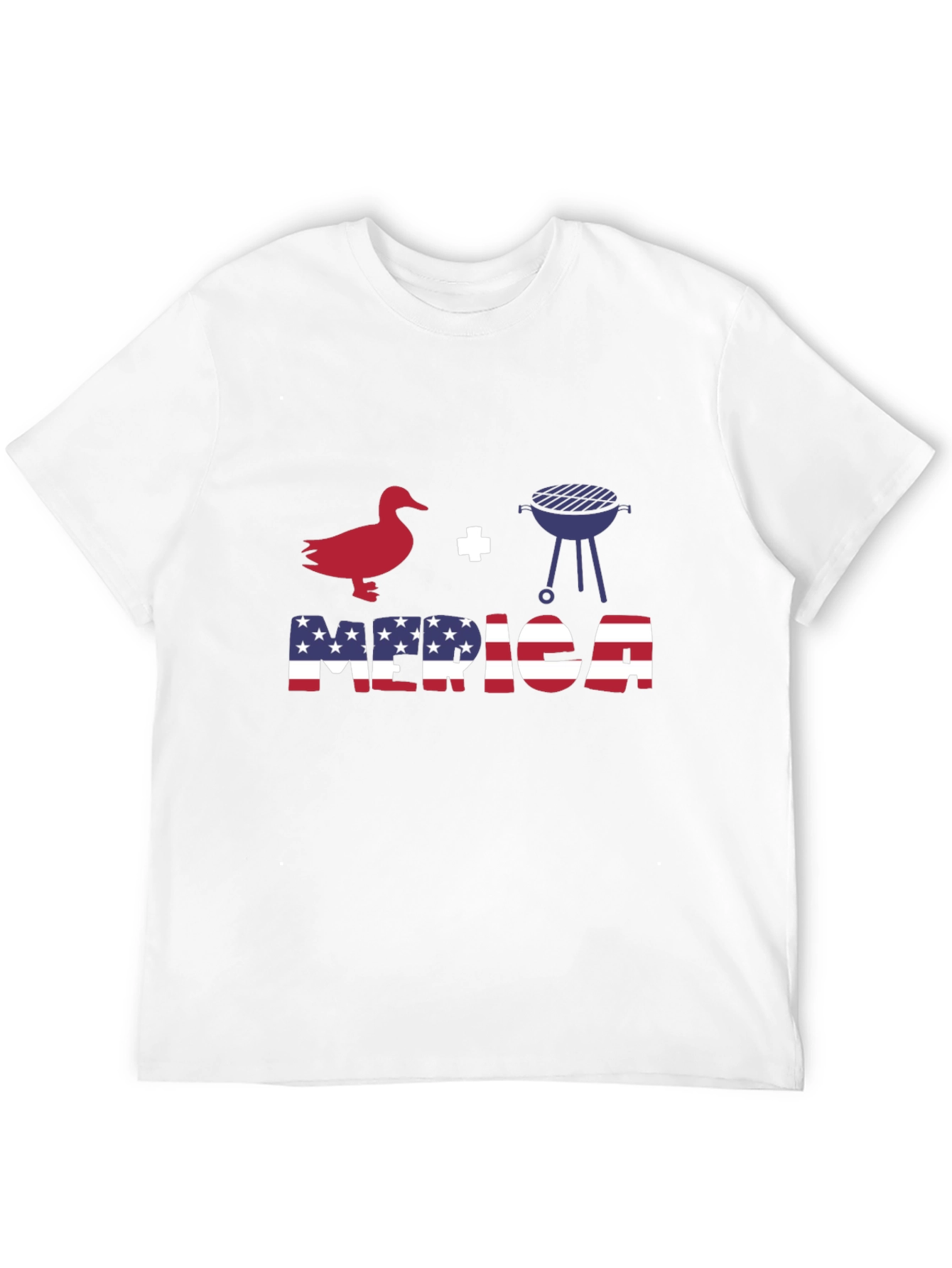 Duck Grill Merica Patriotic T-Shirt