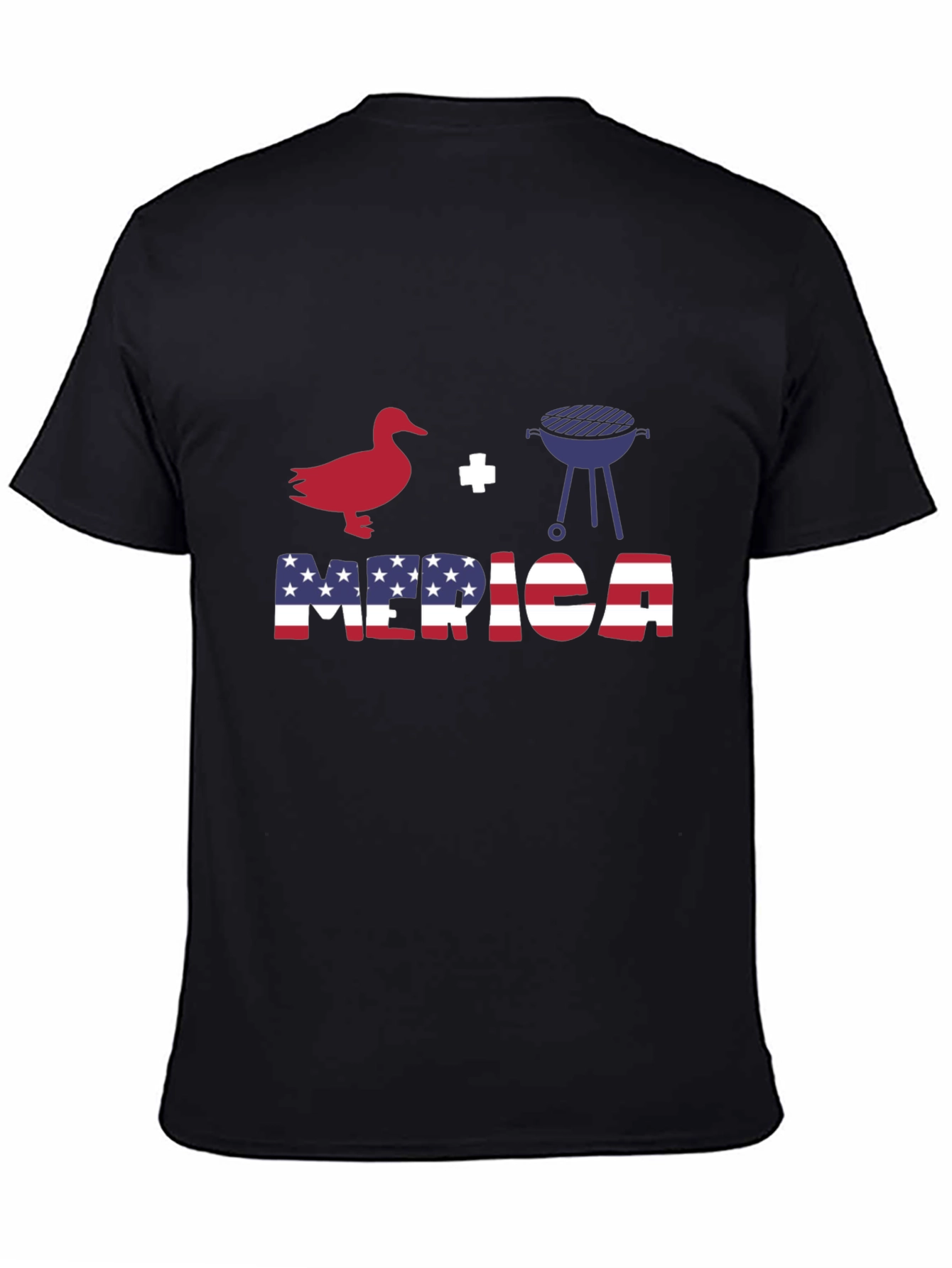 Duck Grill Merica Patriotic T-Shirt
