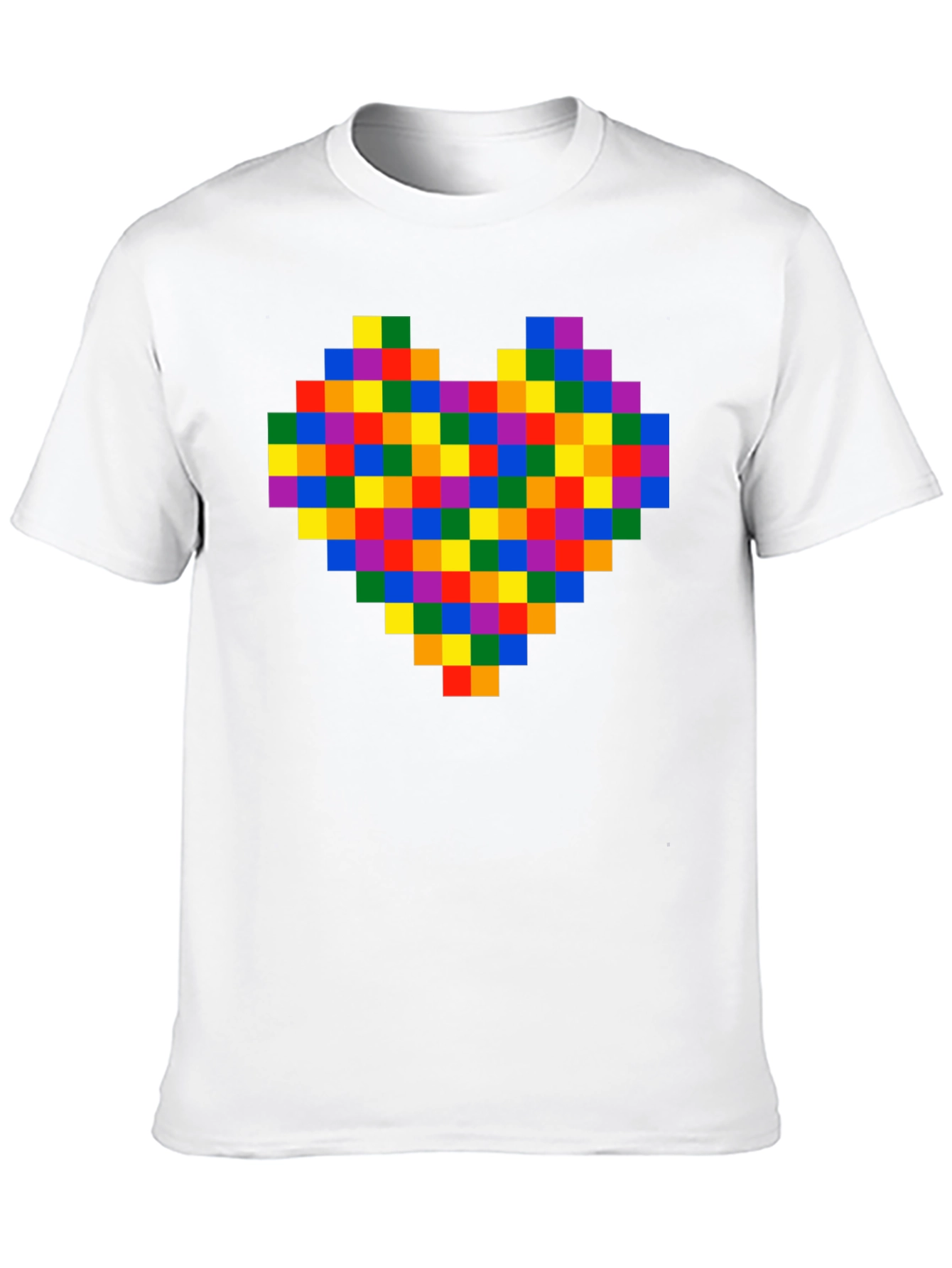 Pixel Heart Black T-Shirt - Retro Gaming Love