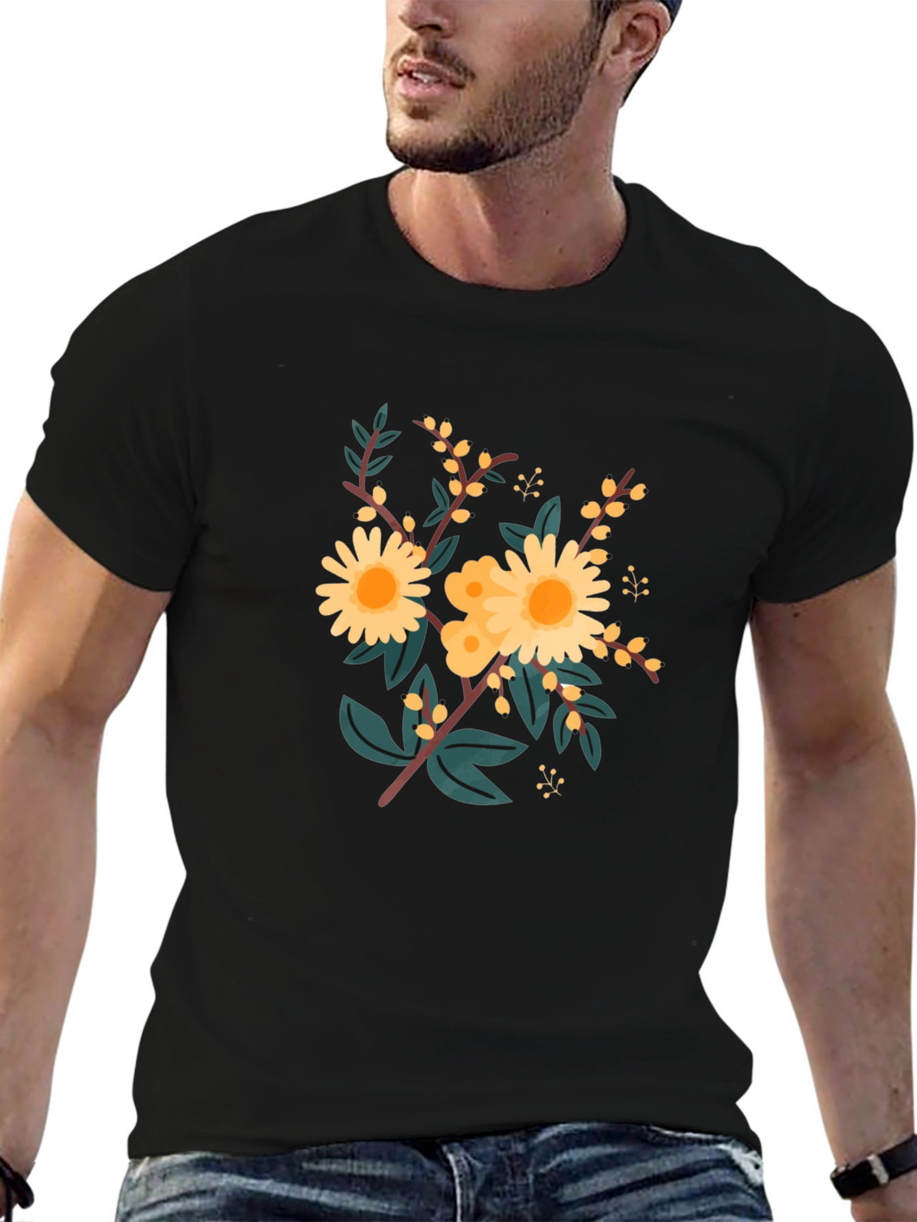 Floral Graphic T-Shirt - Stylish Comfort