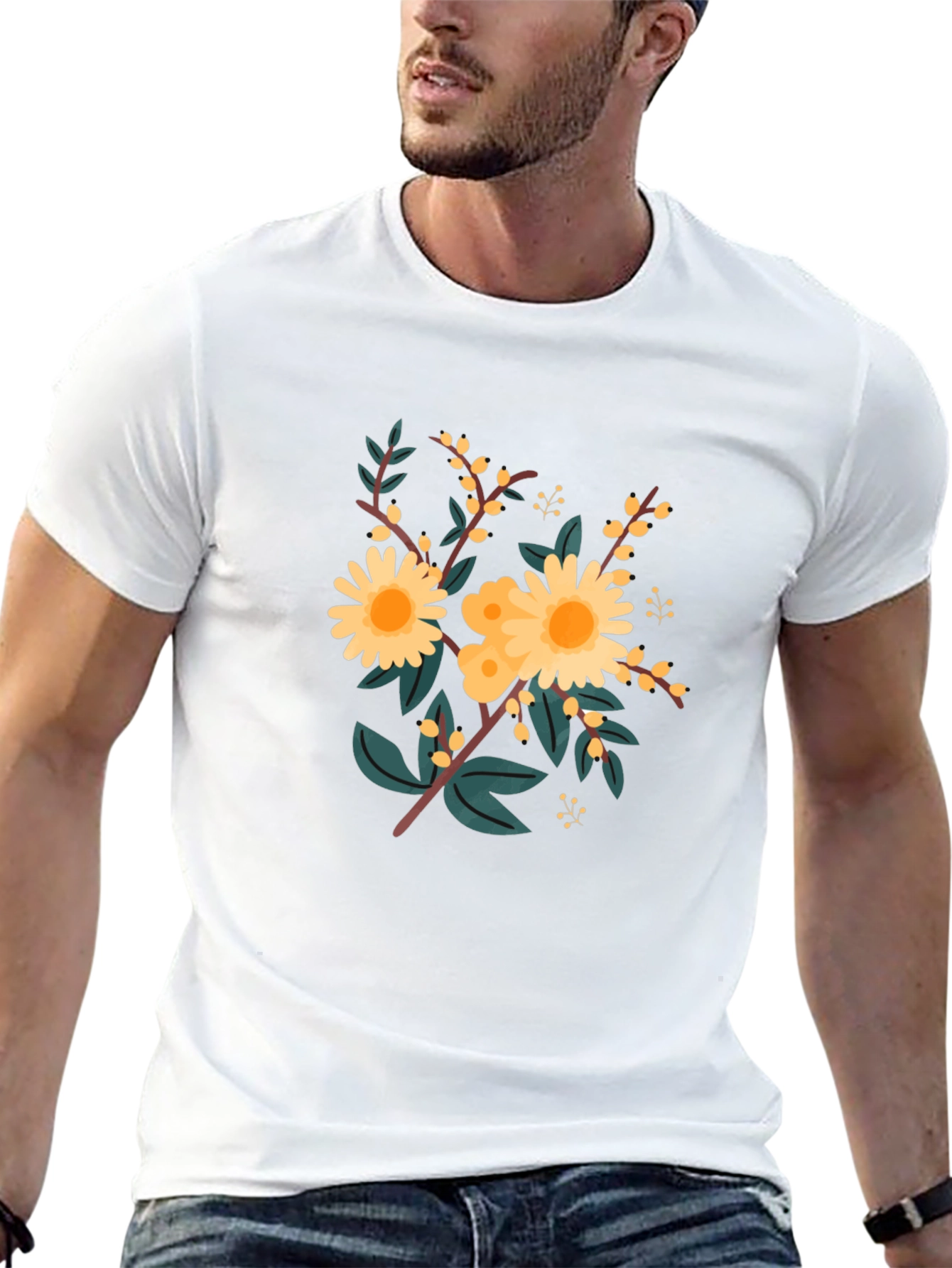 Floral Graphic T-Shirt - Stylish Comfort