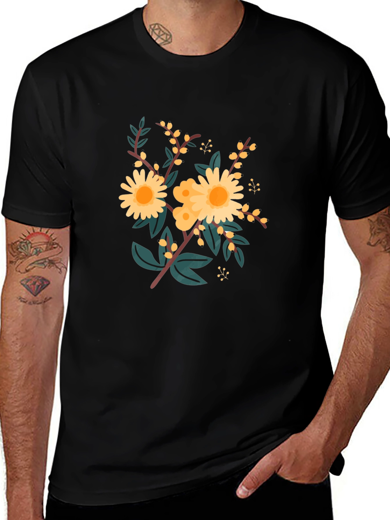 Floral Graphic T-Shirt - Stylish Comfort