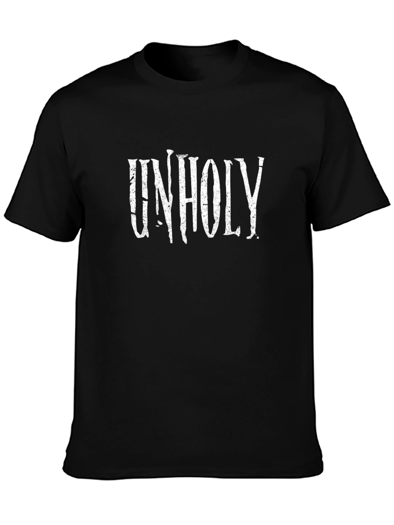 Unholy Graphic Print Black T-Shirt