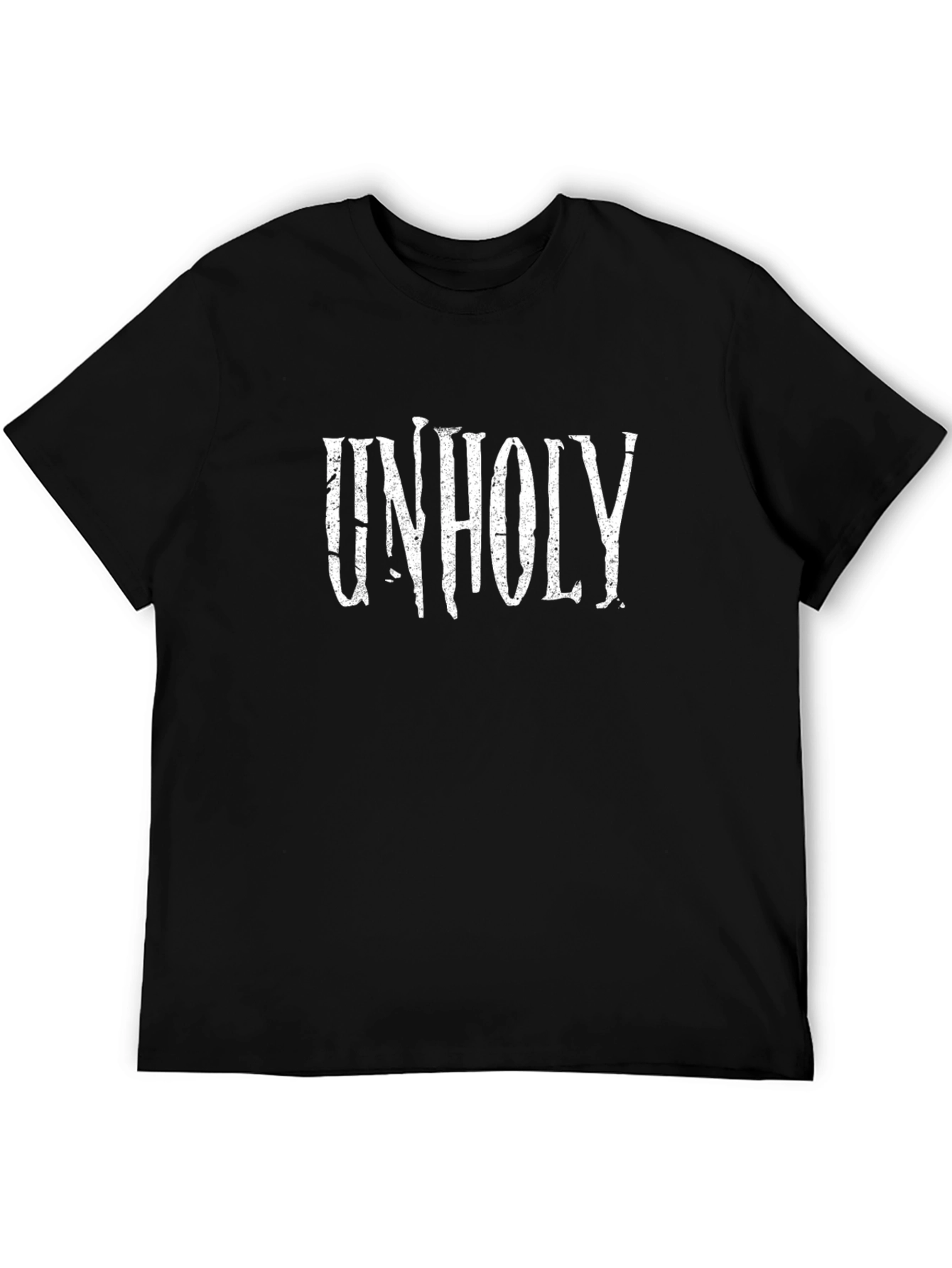 Unholy Graphic Print Black T-Shirt