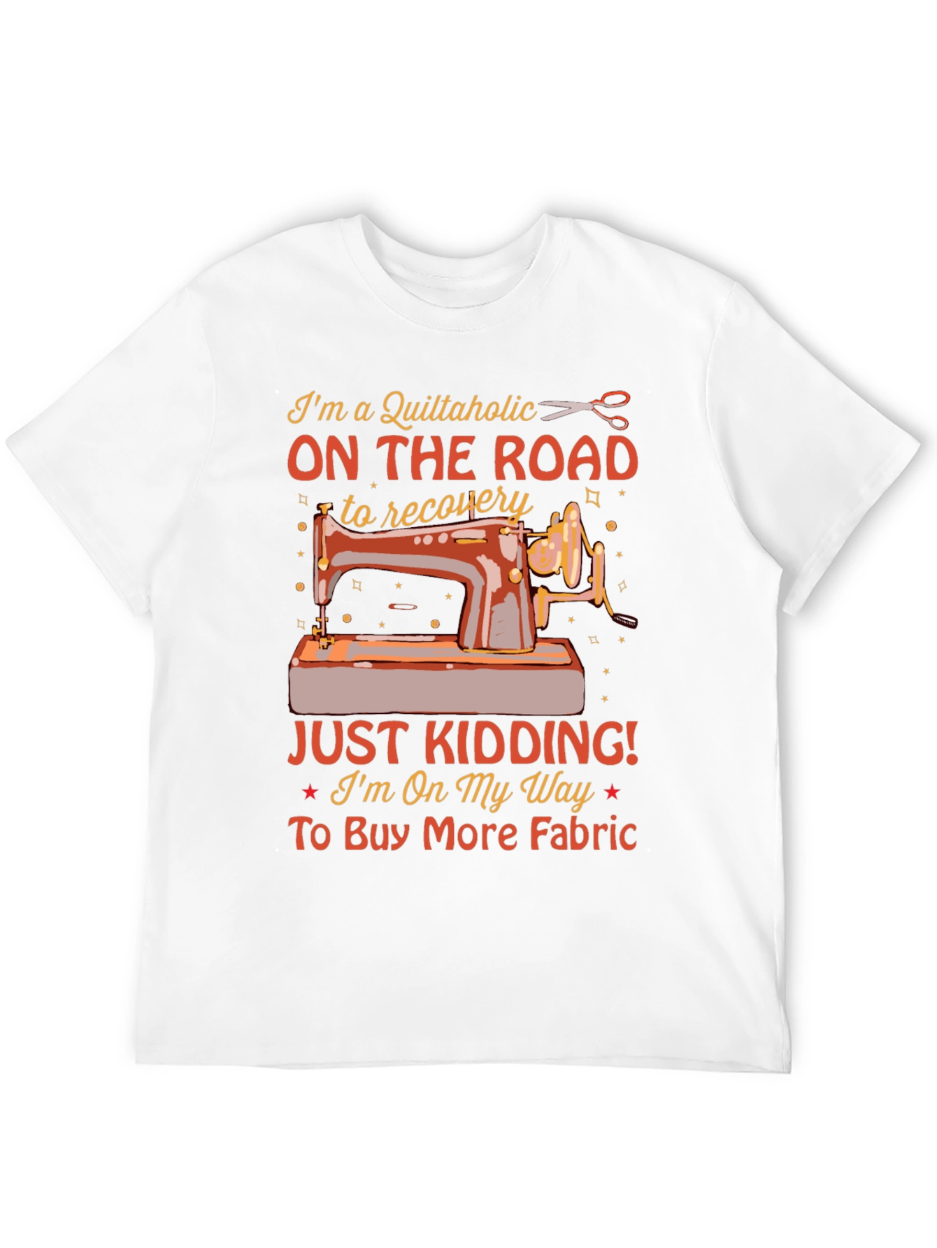 Quiltaholic On The Road Black T-Shirt