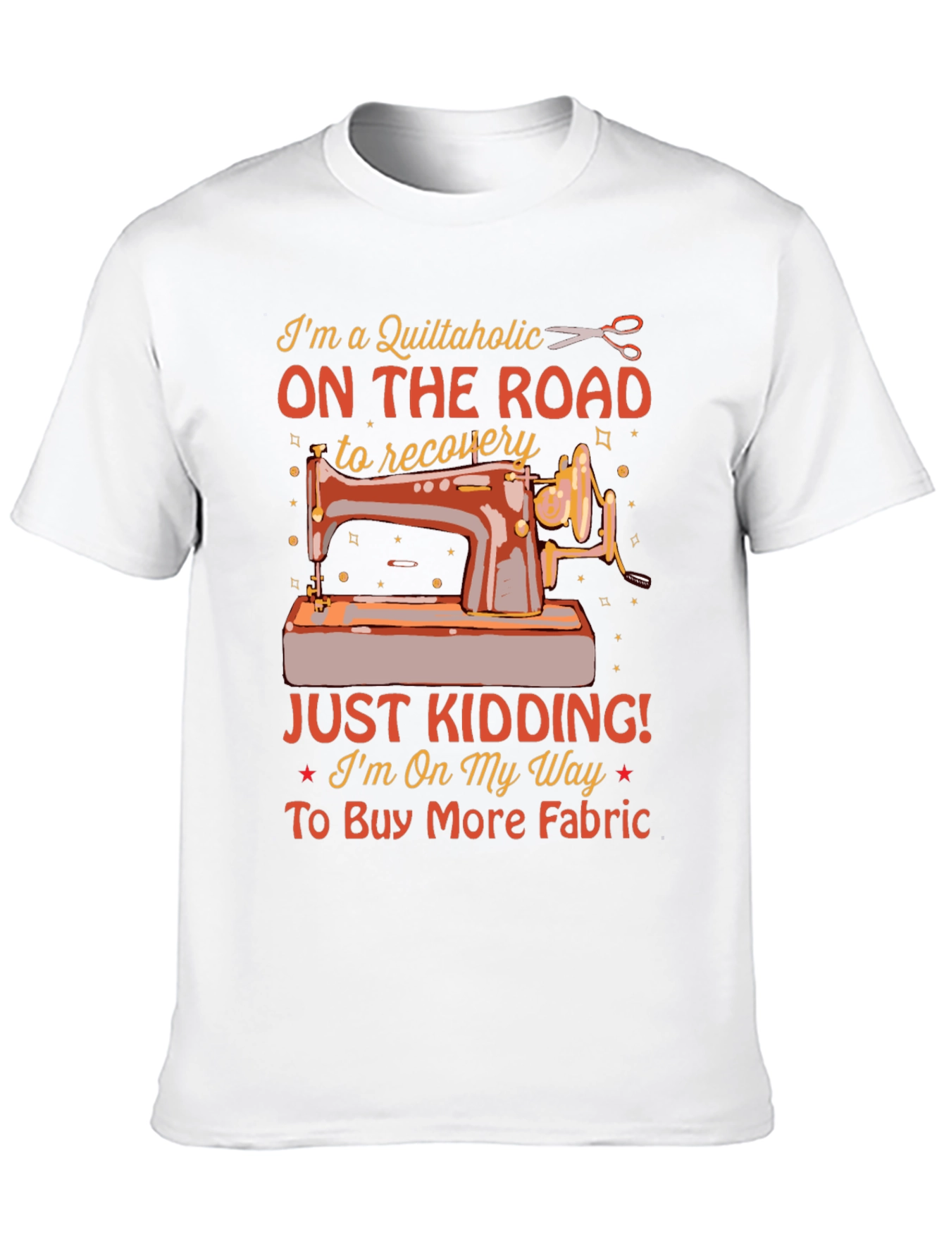 Quiltaholic On The Road Black T-Shirt