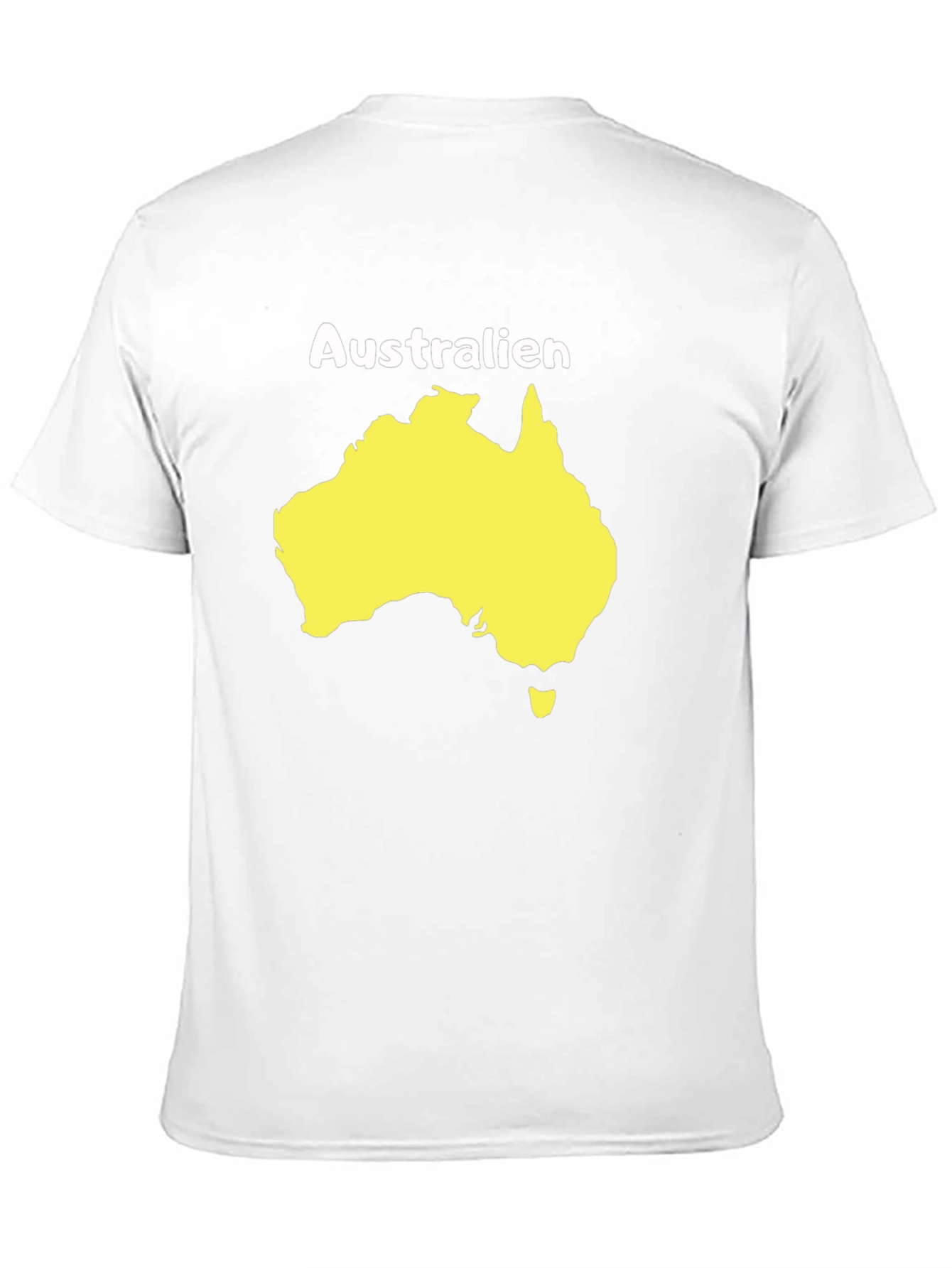 Australia Map Graphic T-Shirt - Black