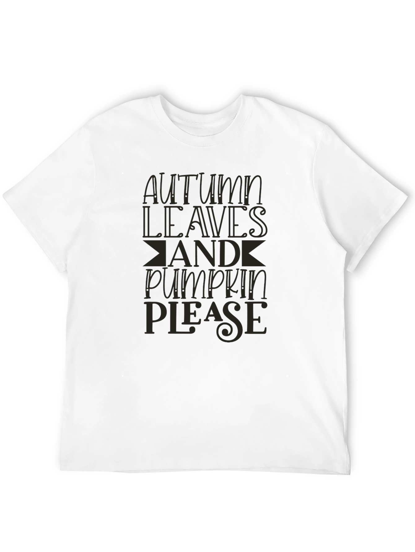 Autumn Leaves & Pumpkins Please - Graphic T-Shirt