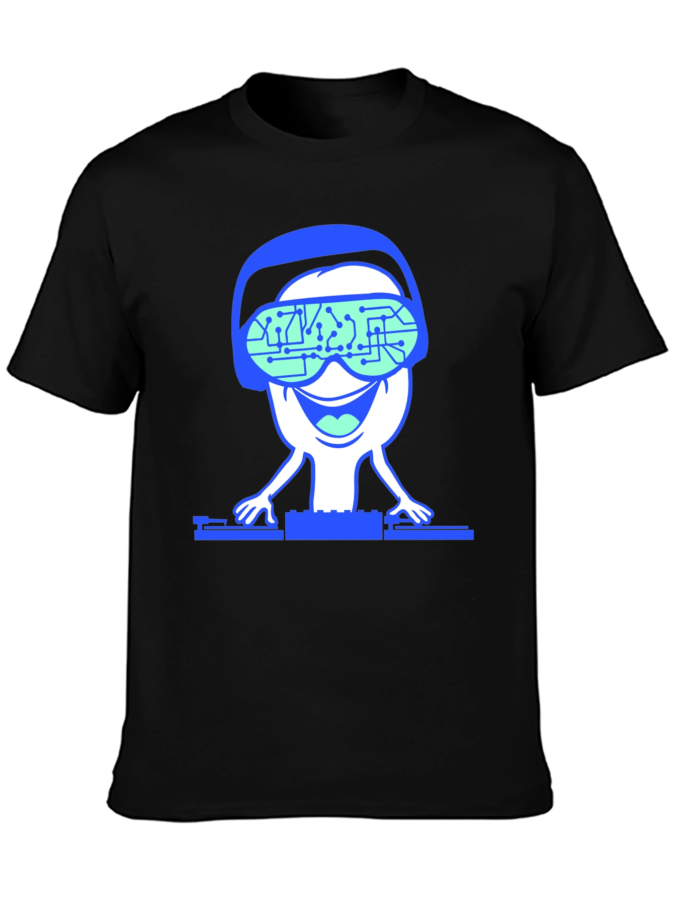 DJ Alien T-Shirt - Black Unique Design