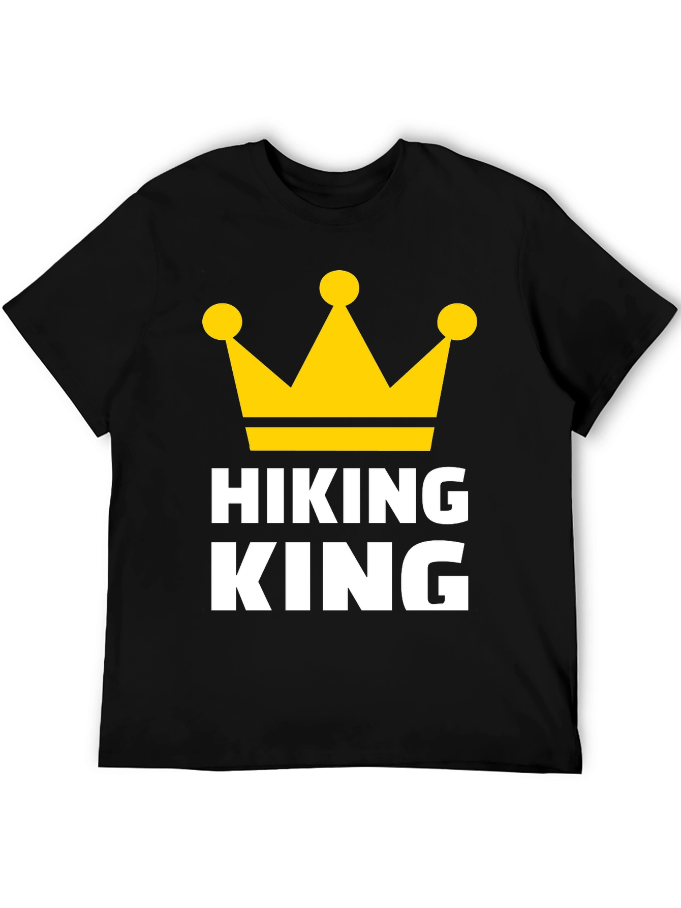Hiking King Graphic Tee - Adventure Ready T-Shirt