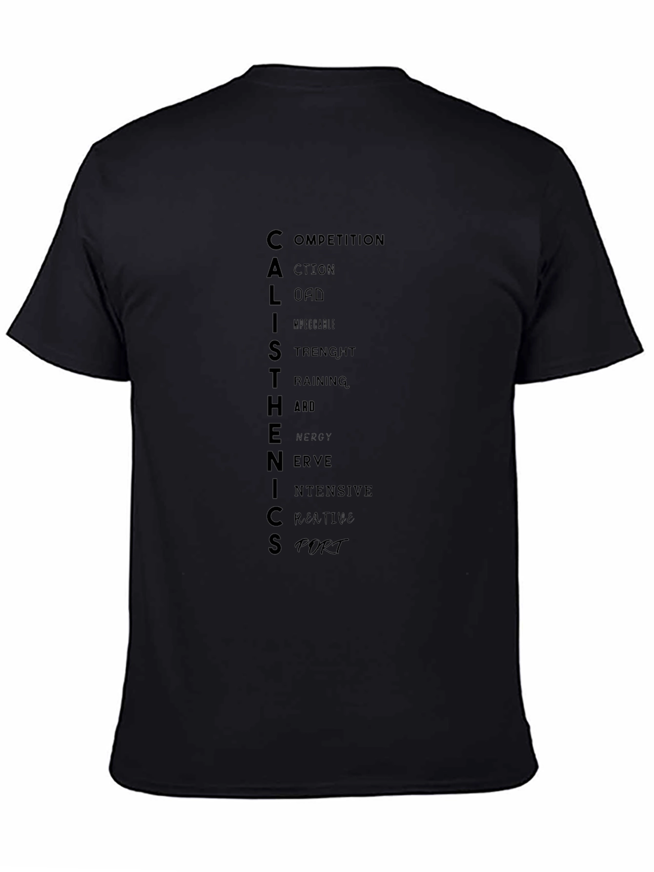 Calisthenics Definition Black T-Shirt