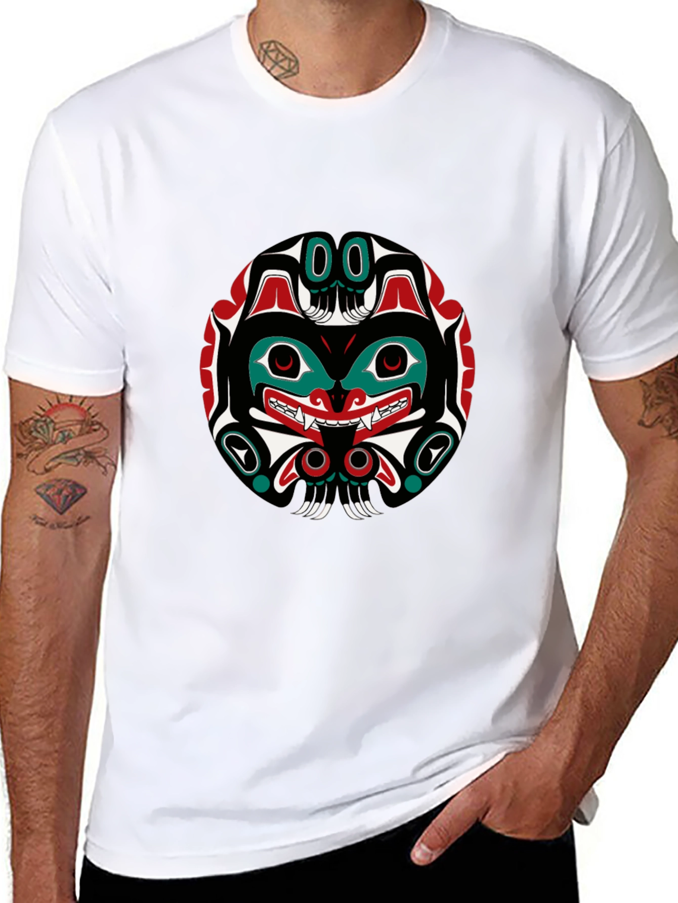Native American Art Black T-Shirt