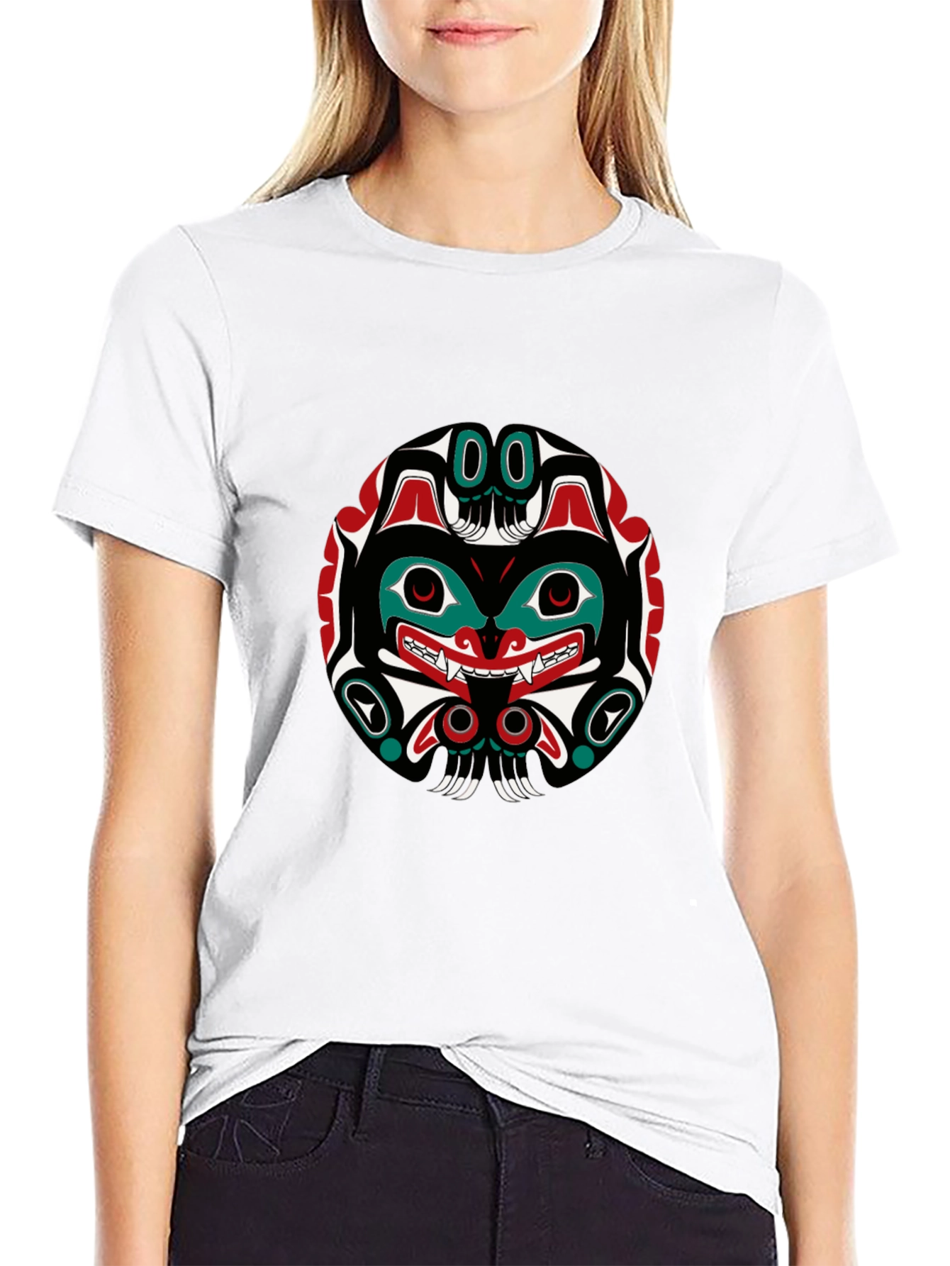 Native American Art Black T-Shirt