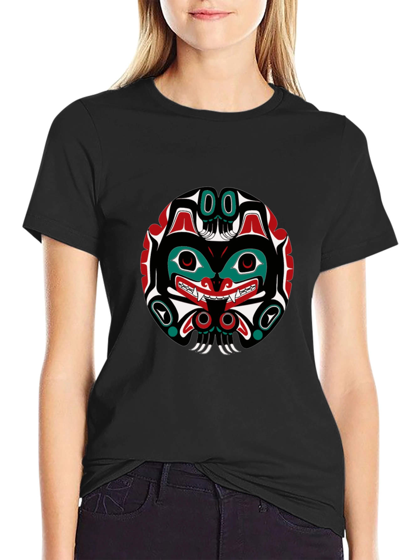 Native American Art Black T-Shirt