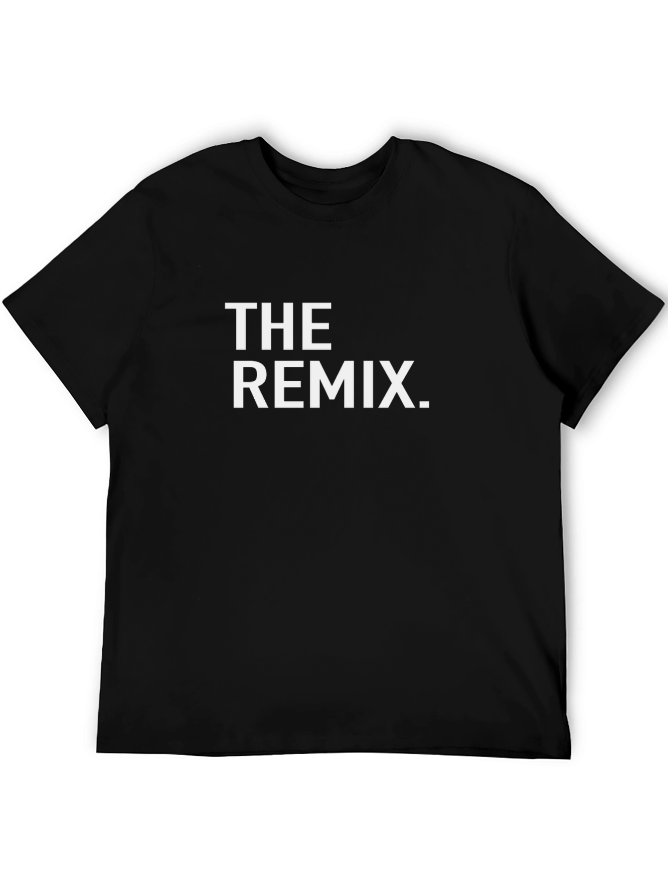 The Remix Graphic Tee - Trendy Black Cotton T-Shirt